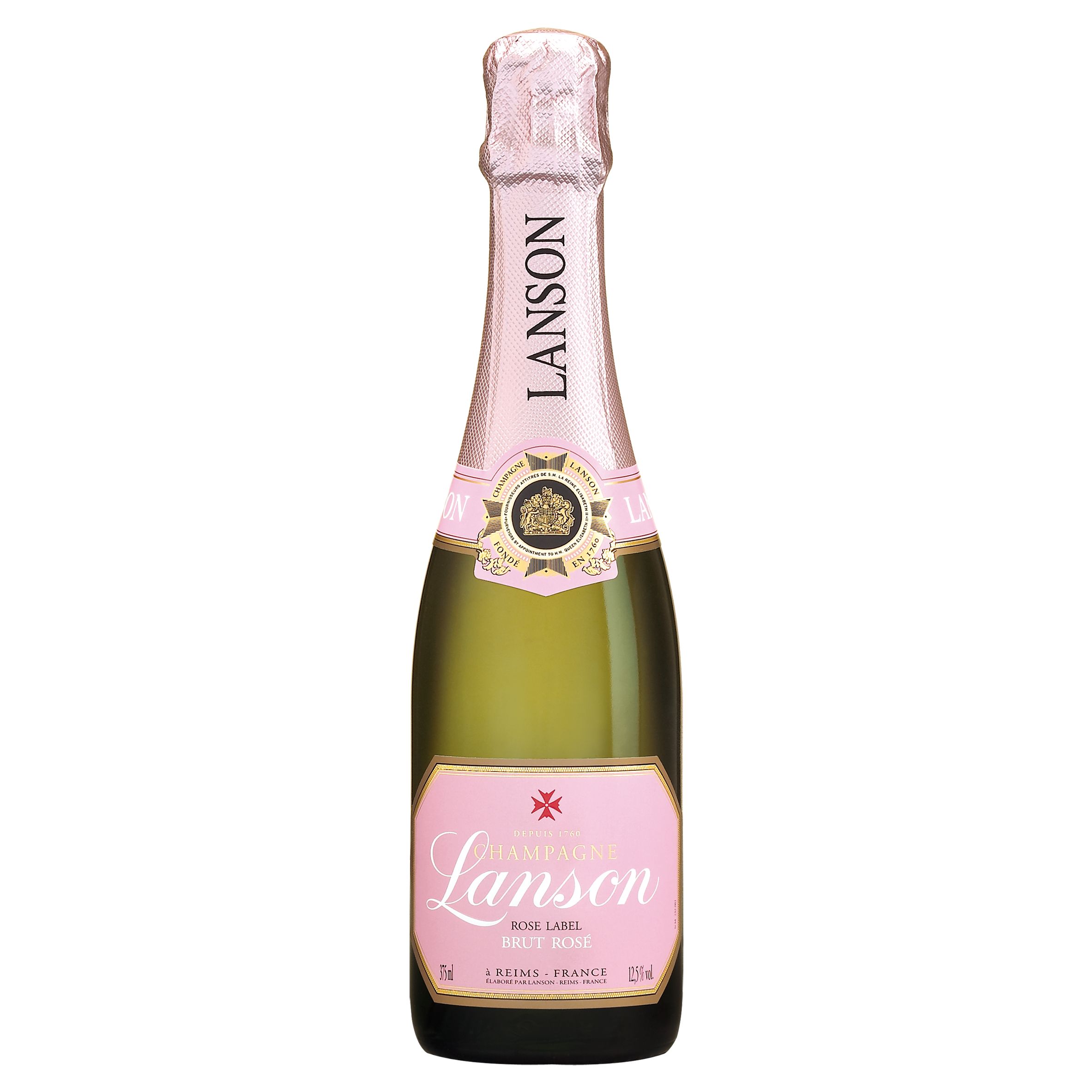 Lanson Brut Rosé NV Champagne, France, 37.5cl at John Lewis