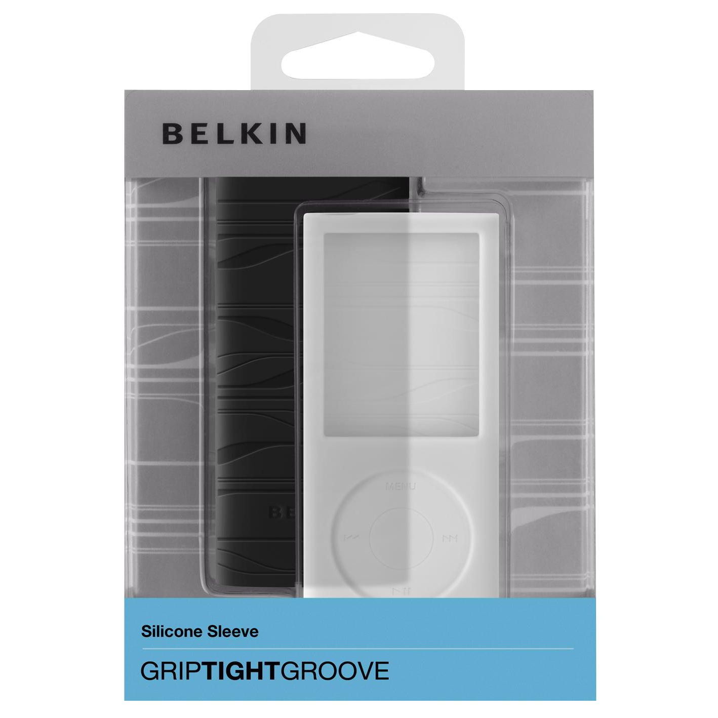 Belkin F8Z380BKW Silicone Sleeve for iPod nano 4th generation BlackClear