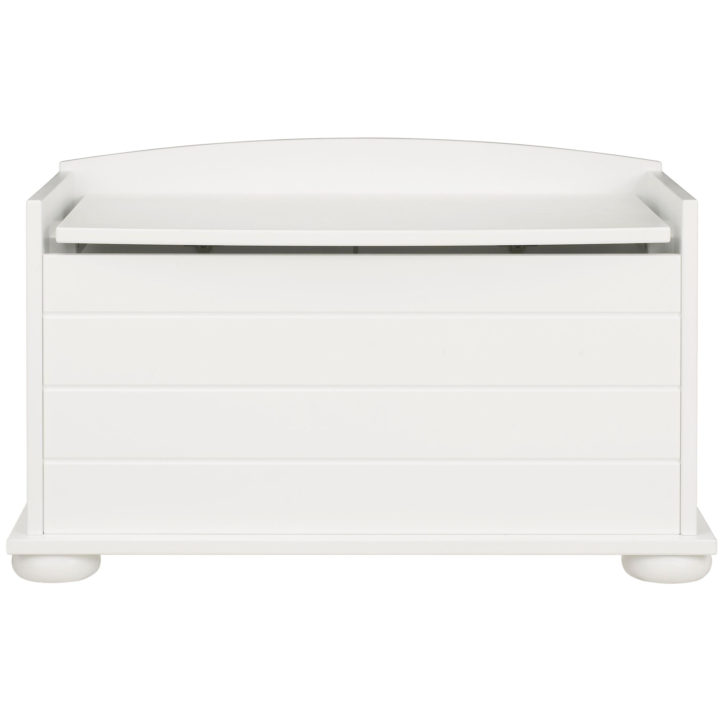 John Lewis Malmö Blanket Box, White at John Lewis