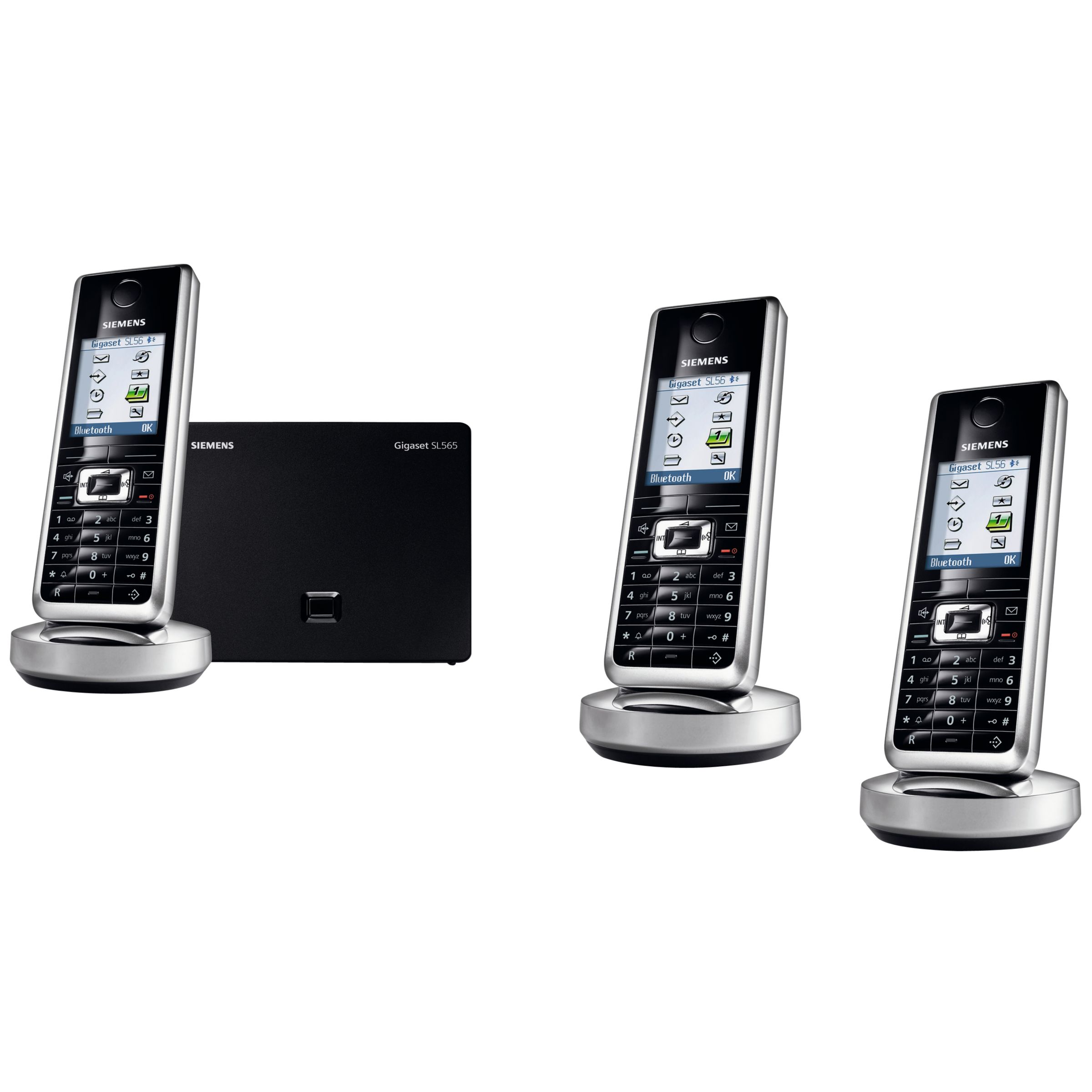 Siemens Gigaset SL565 Digital Telephone and Answering Machine Trio DECT