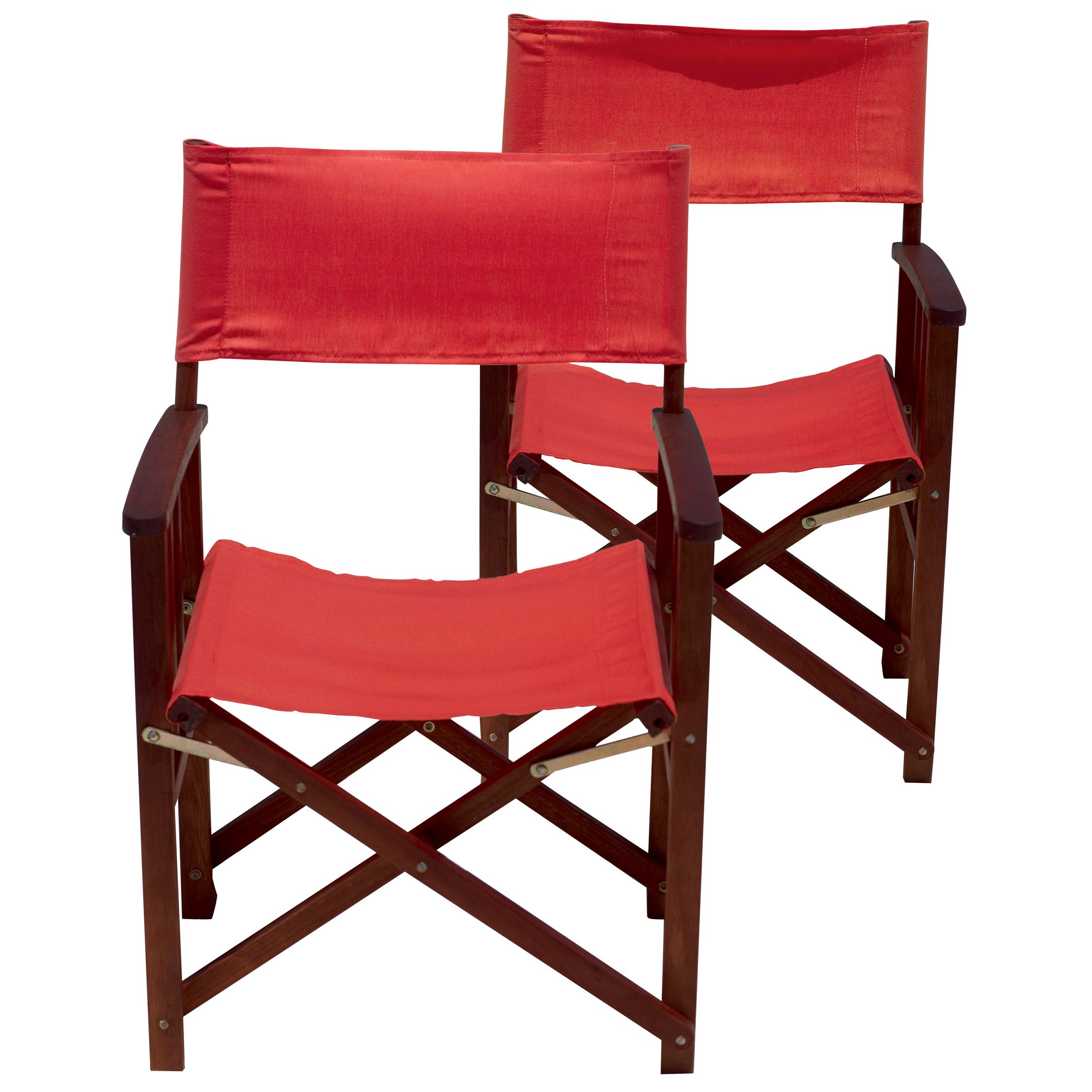 John Lewis Blaze Director's Chairs, Set of 2, Flame