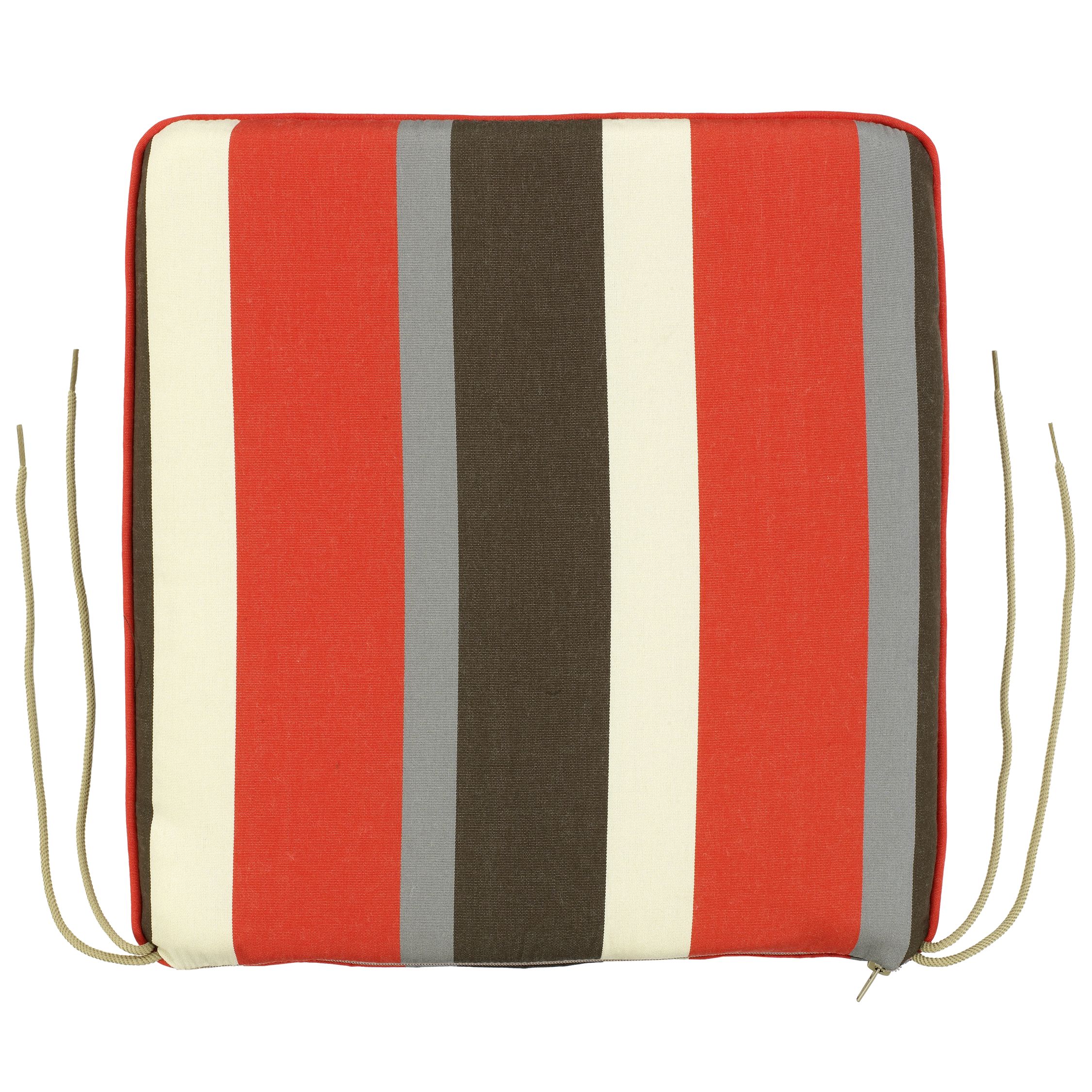 John Lewis Small Seat Pad, Stripe