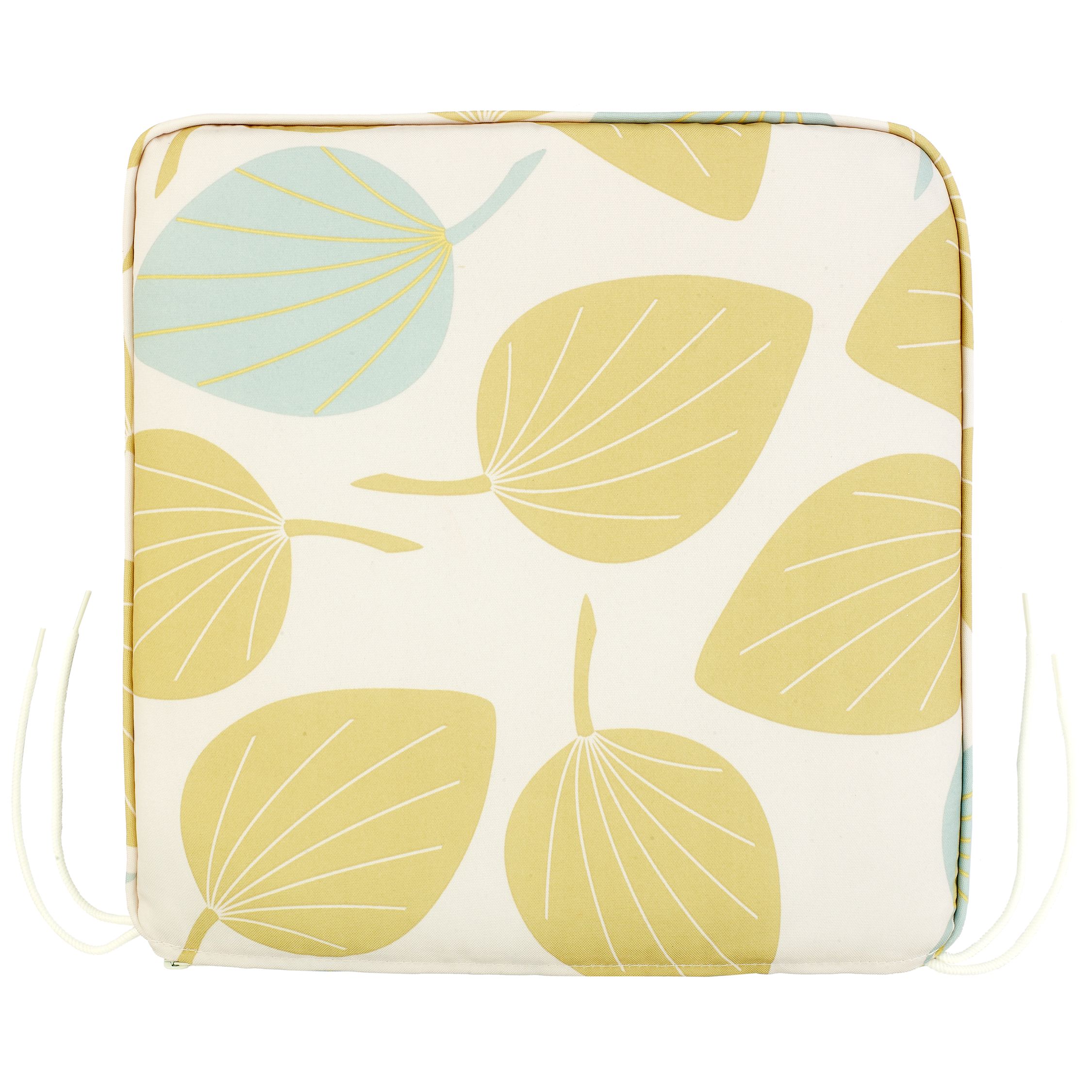 John Lewis Small Seat Pad, Leaf