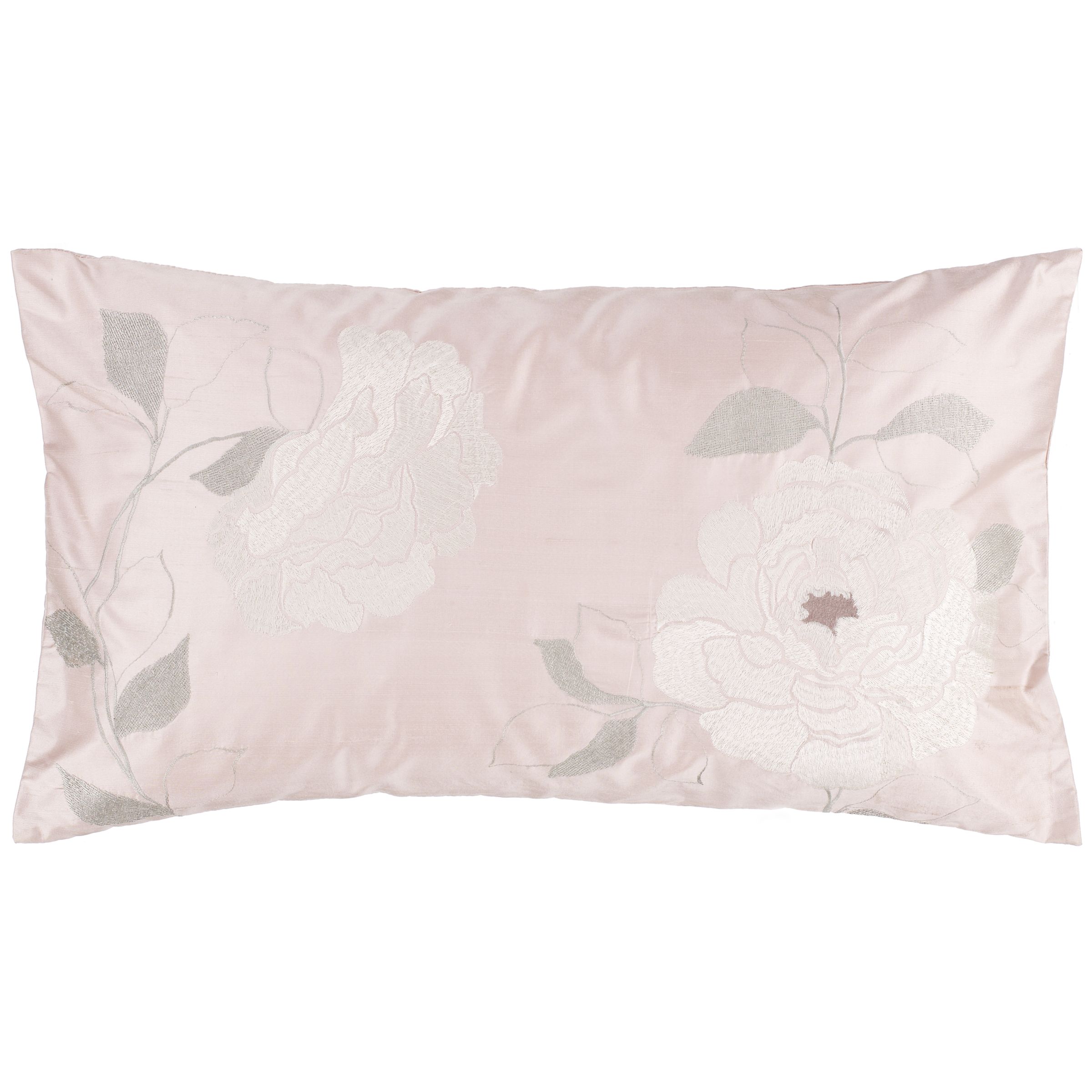 John Lewis Peonie Cushion, Dusty Rose, One size