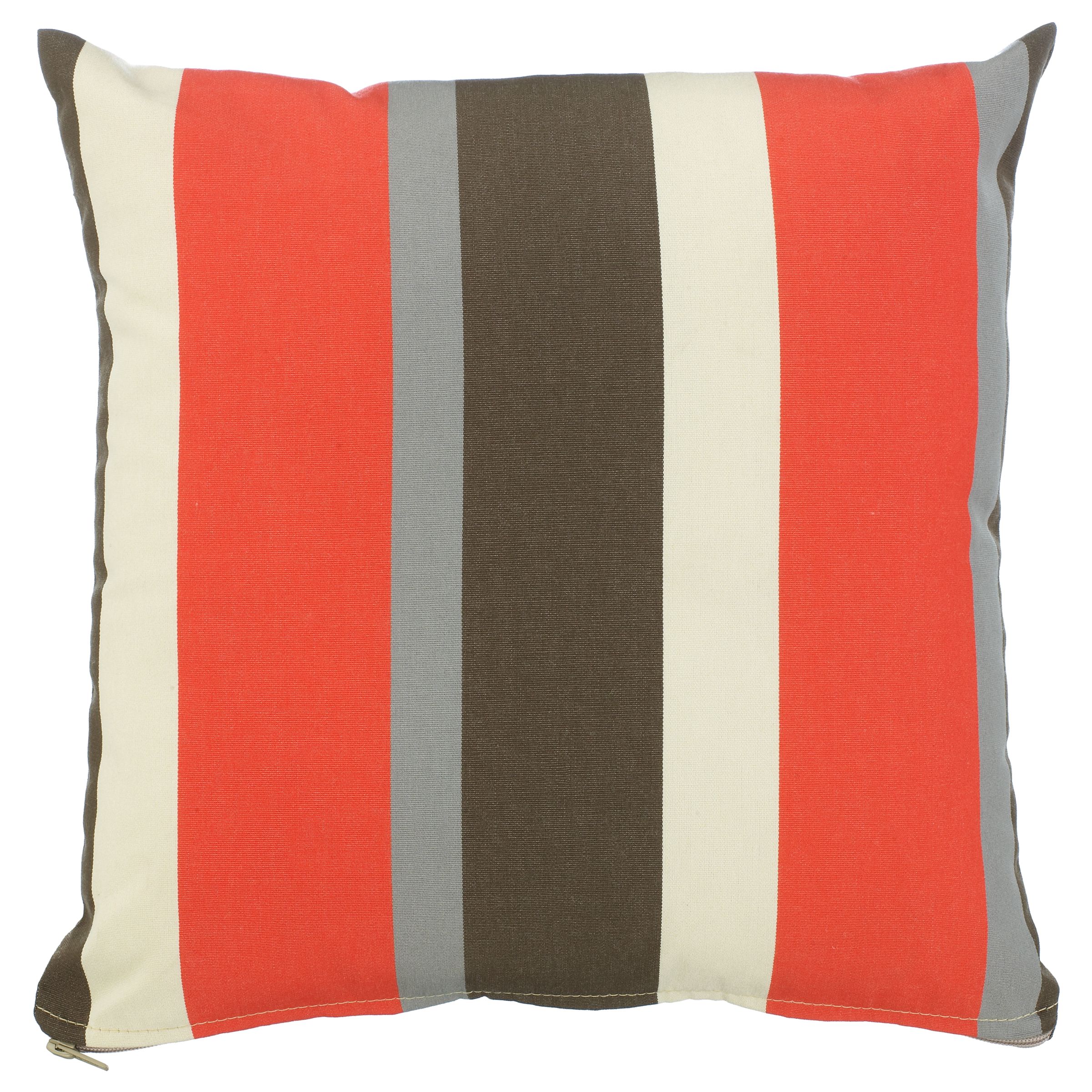 John Lewis Scatter Cushion, Flame Stripe, 40x40cm