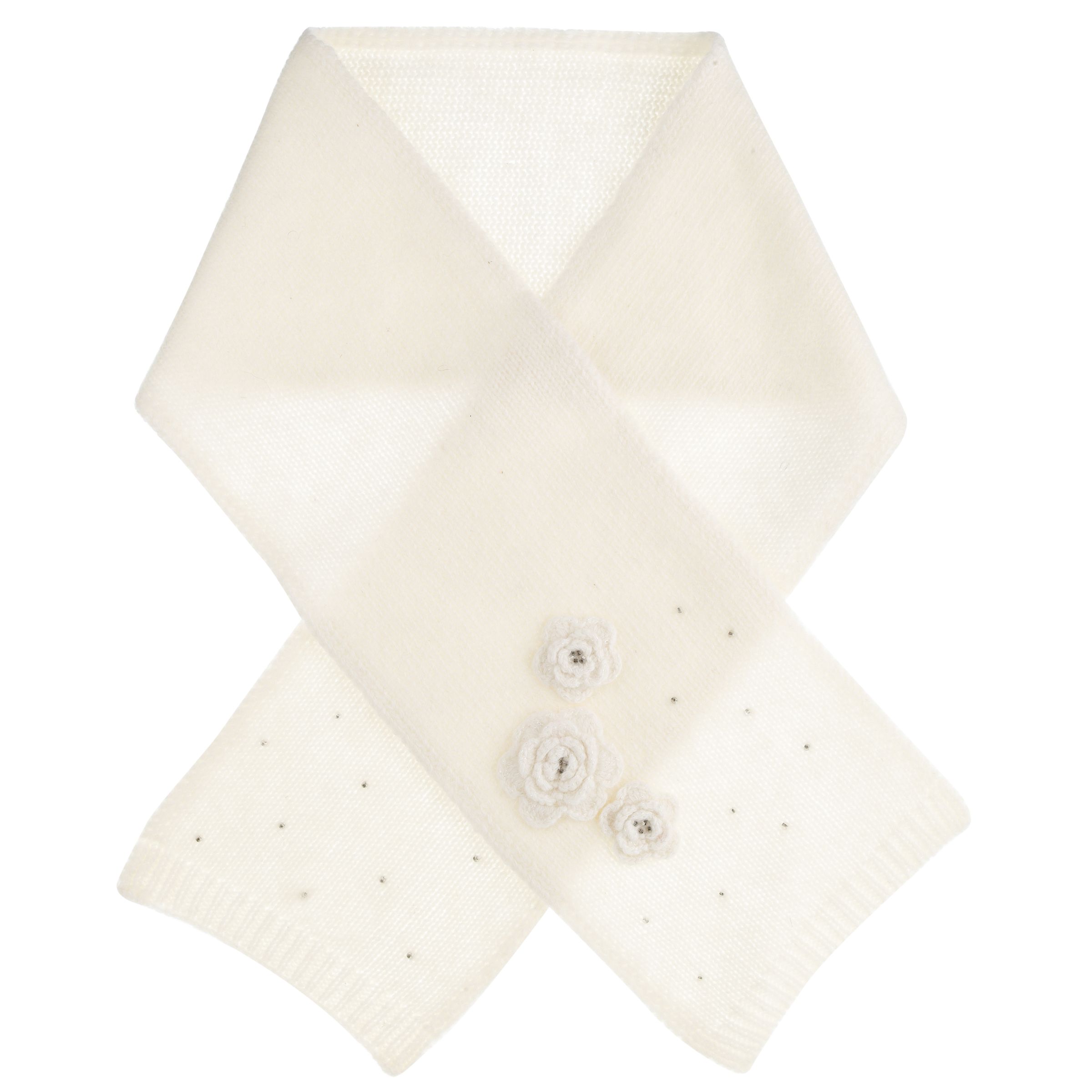 John Lewis Corsage Scarf Cream