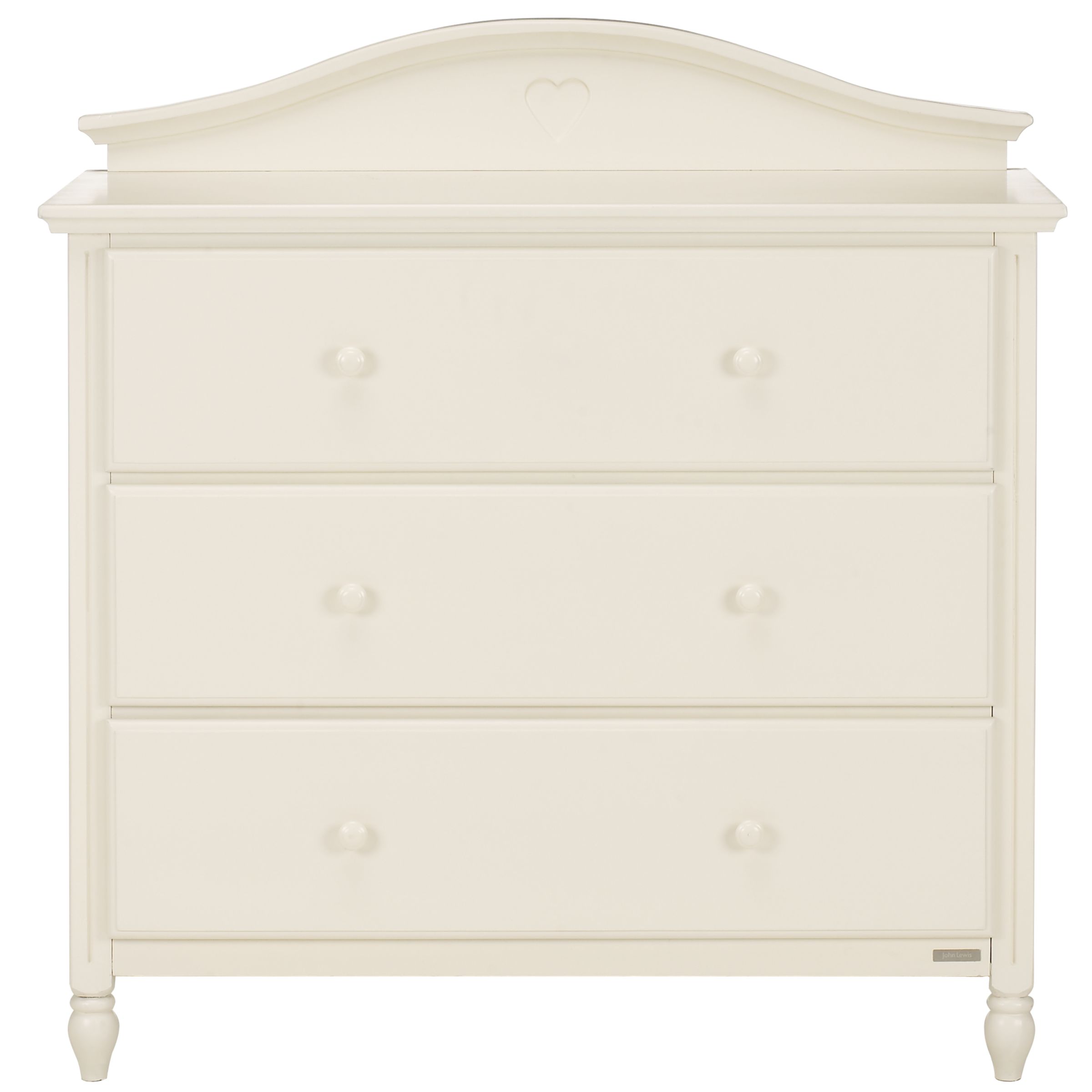 Hearts Chest of Drawers, Ivory