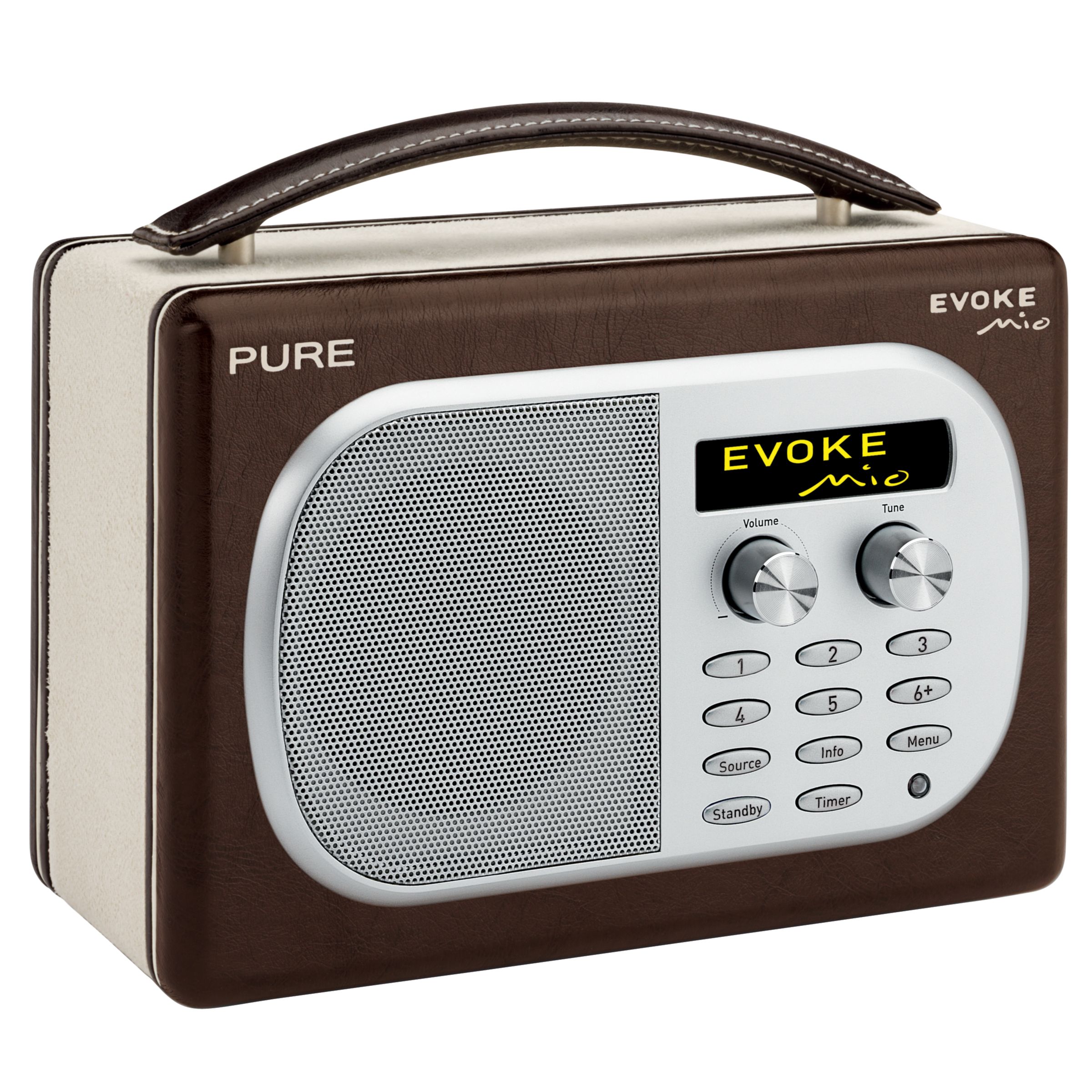 PURE Evoke Mio DAB Radio Chocolate