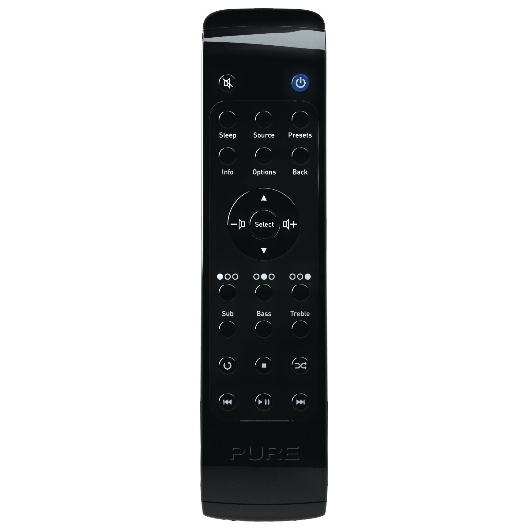 Pure Digital Pure Reach F10 Remote Control Colour BLACK