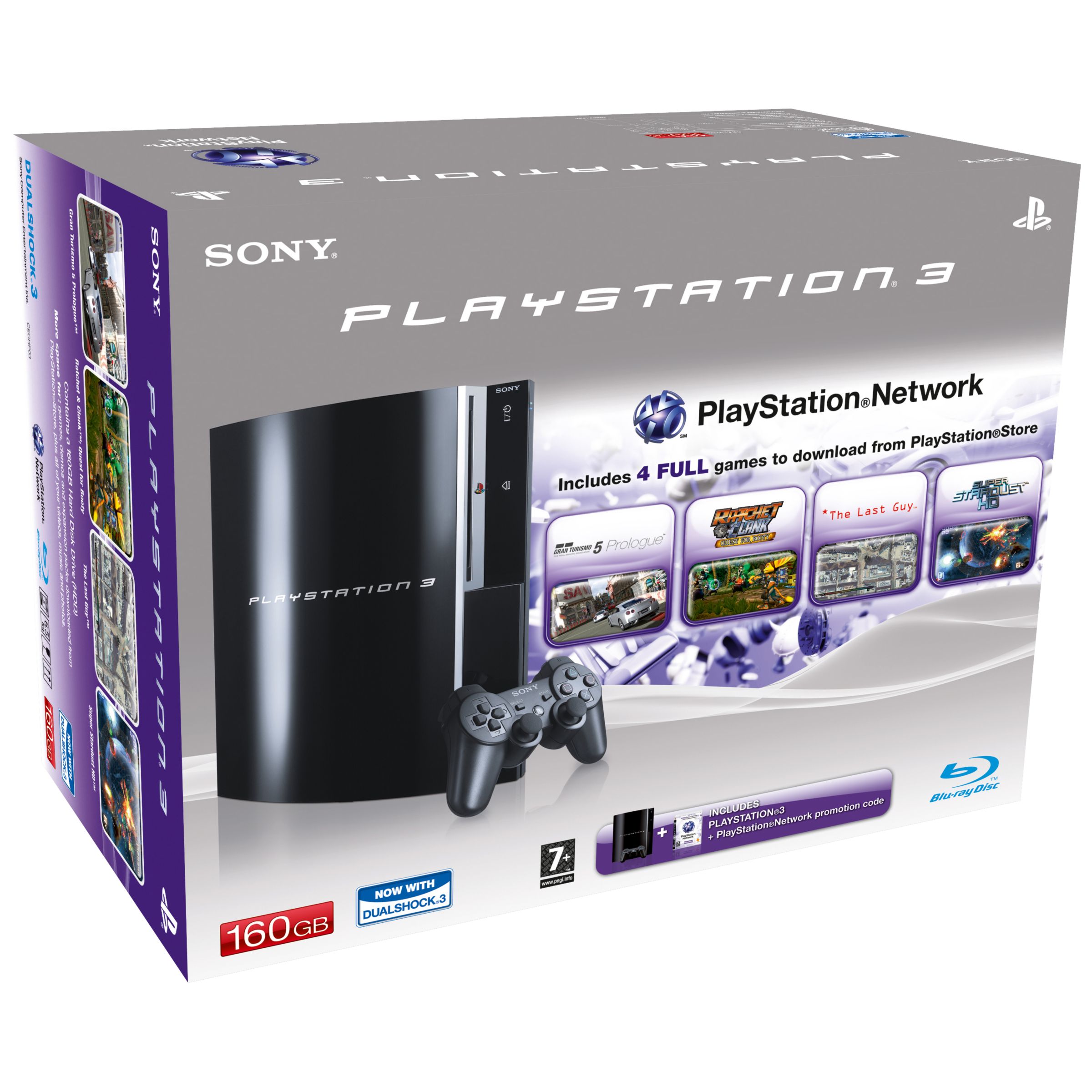 Sony PlayStation 3 Console, 160GB Version