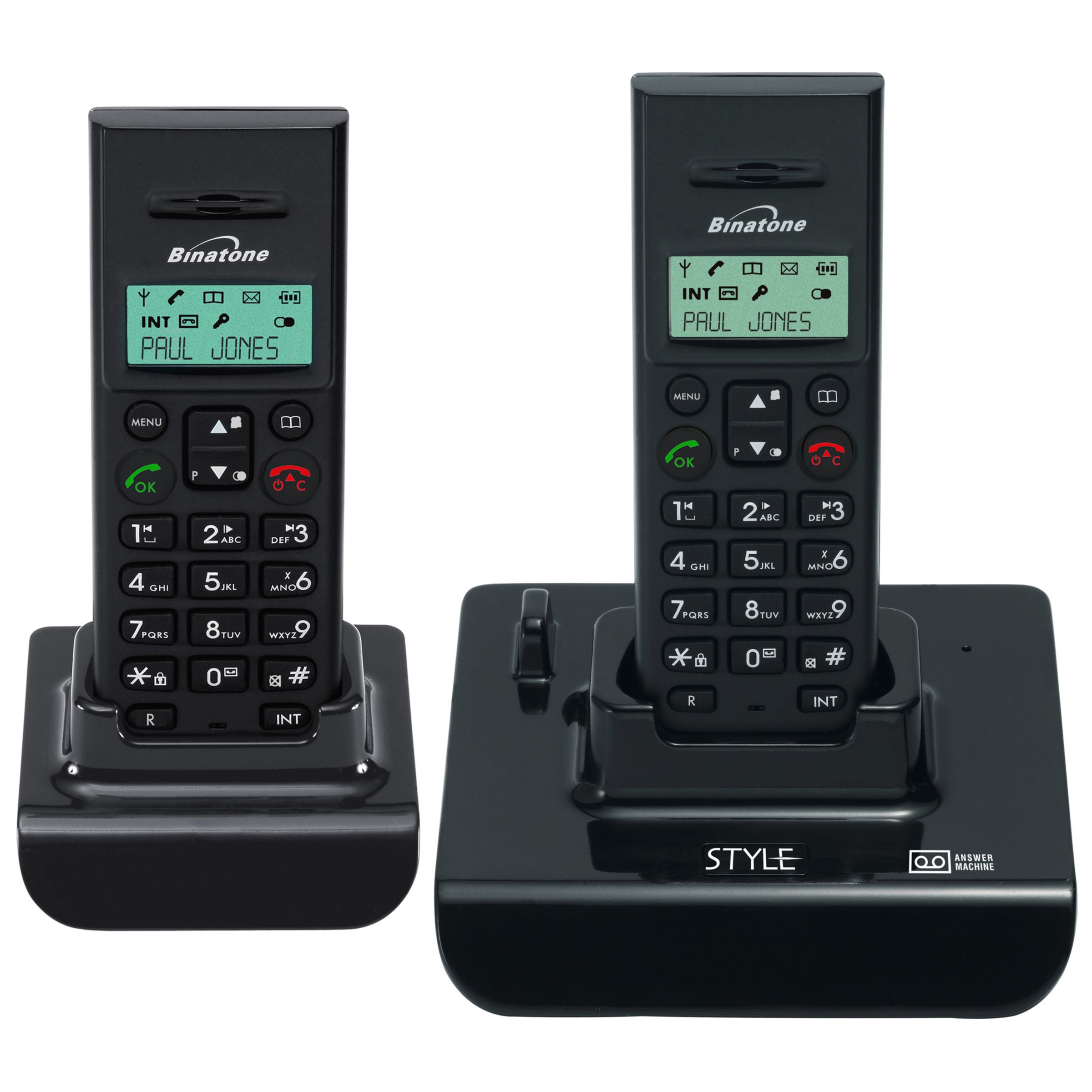 Binatone Style 1210 Digital Cordless Telephone and Answering Machine Twin DECT