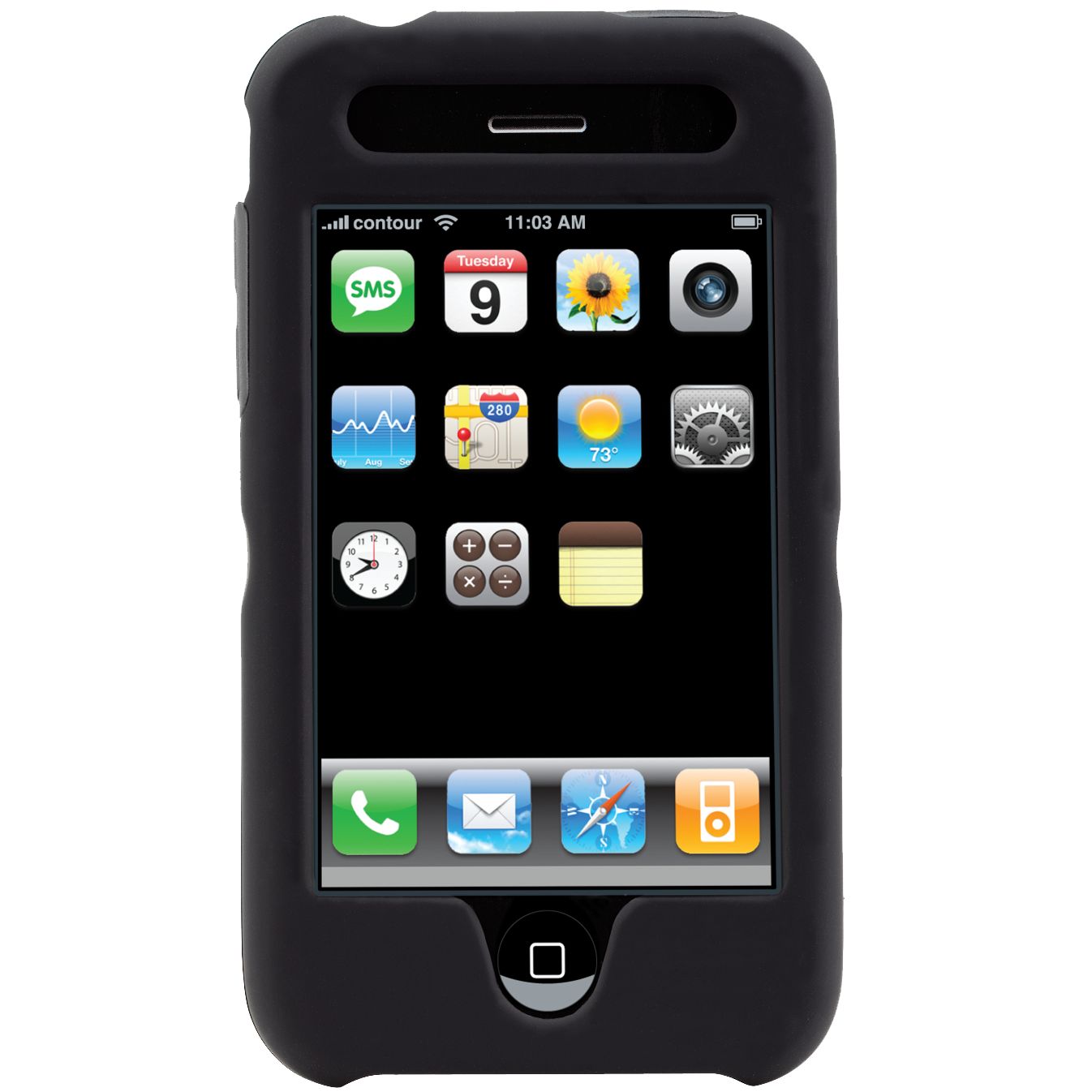 Contour Hardskin iPhone 3G Case, Black