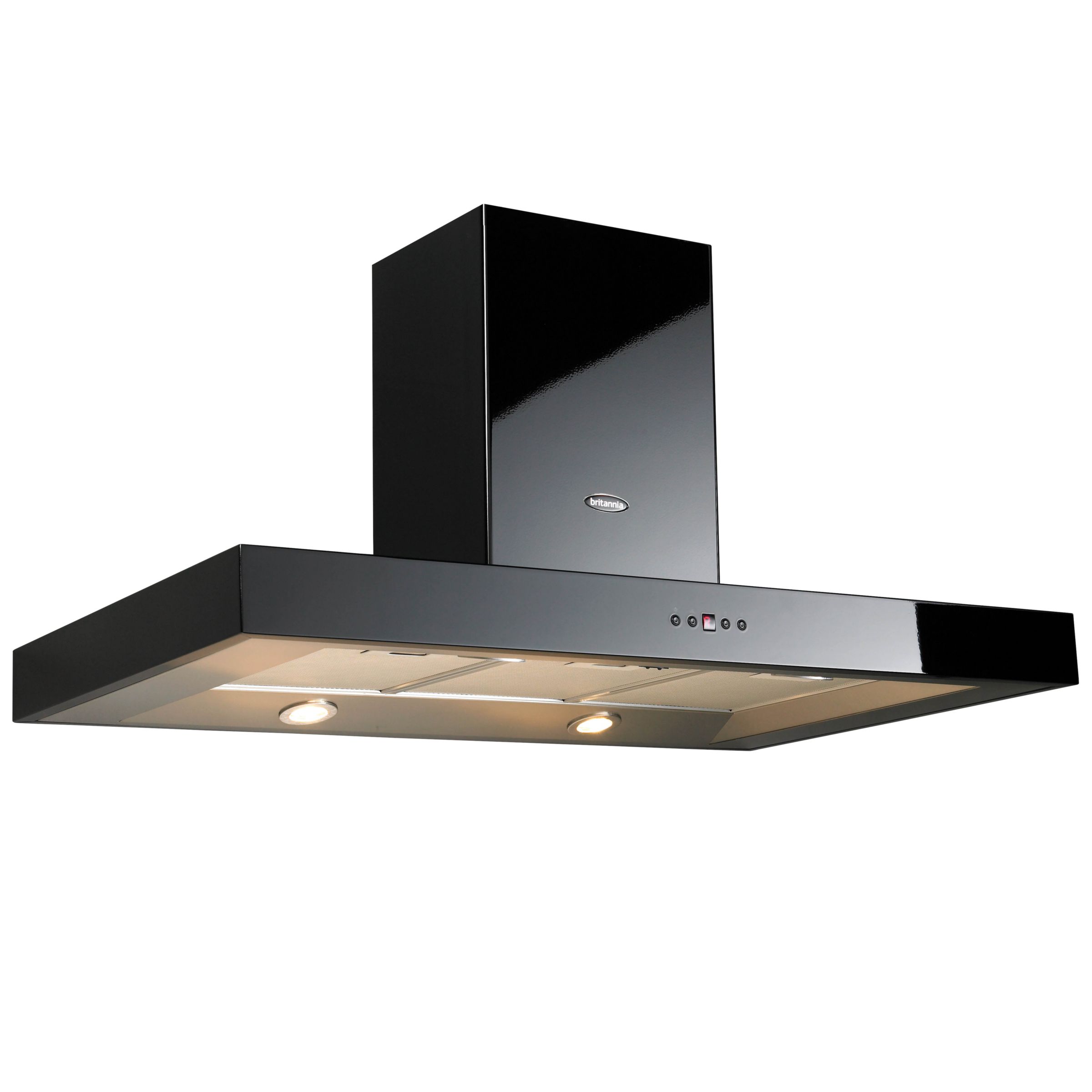 Britannia K7088A-11-K Chimney Cooker Hood, Black at John Lewis