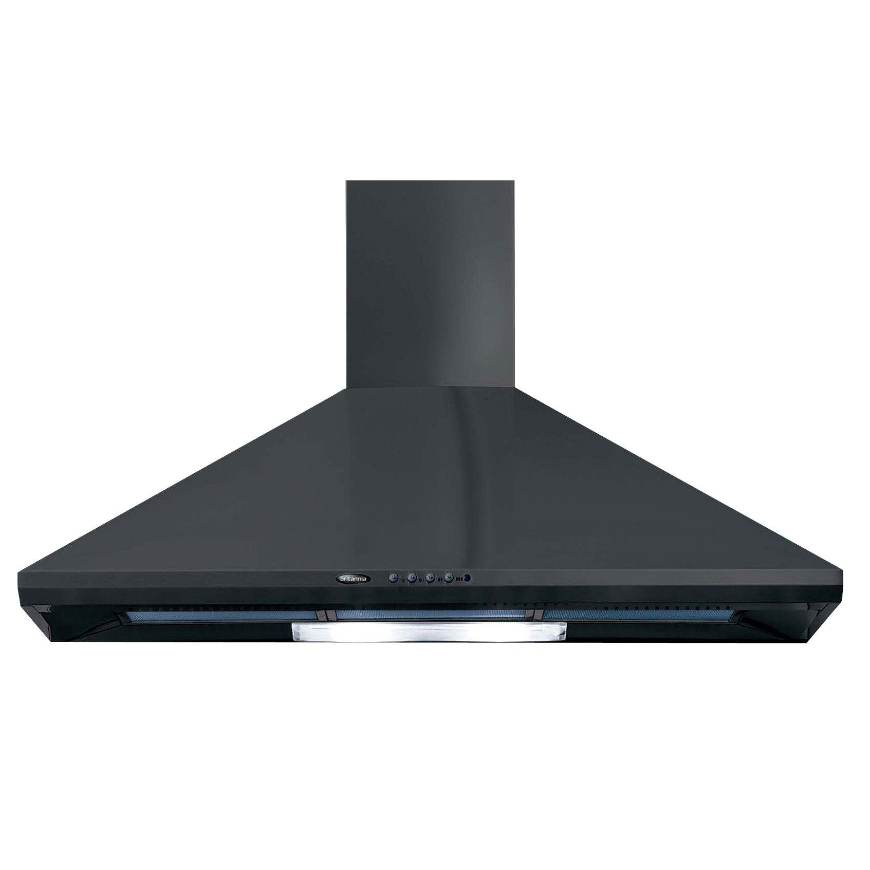 Britannia K240-10-K Chimney Cooker Hood, Black at John Lewis