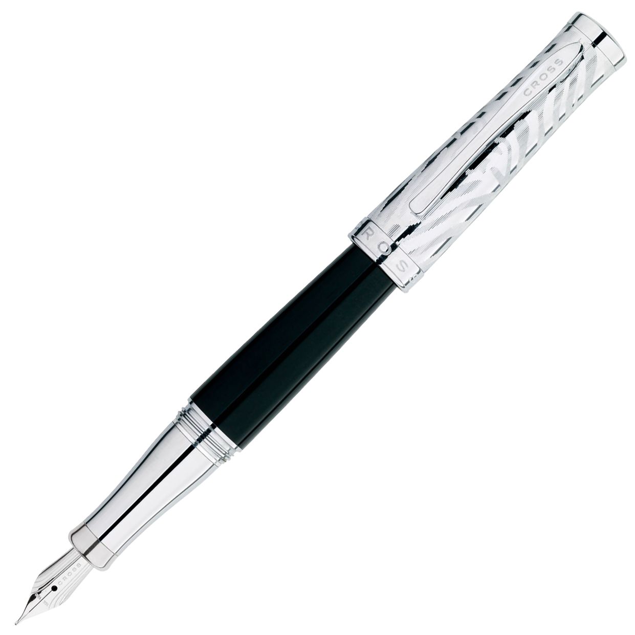 Sauvage Fountain Pen, Onyx/Zebra
