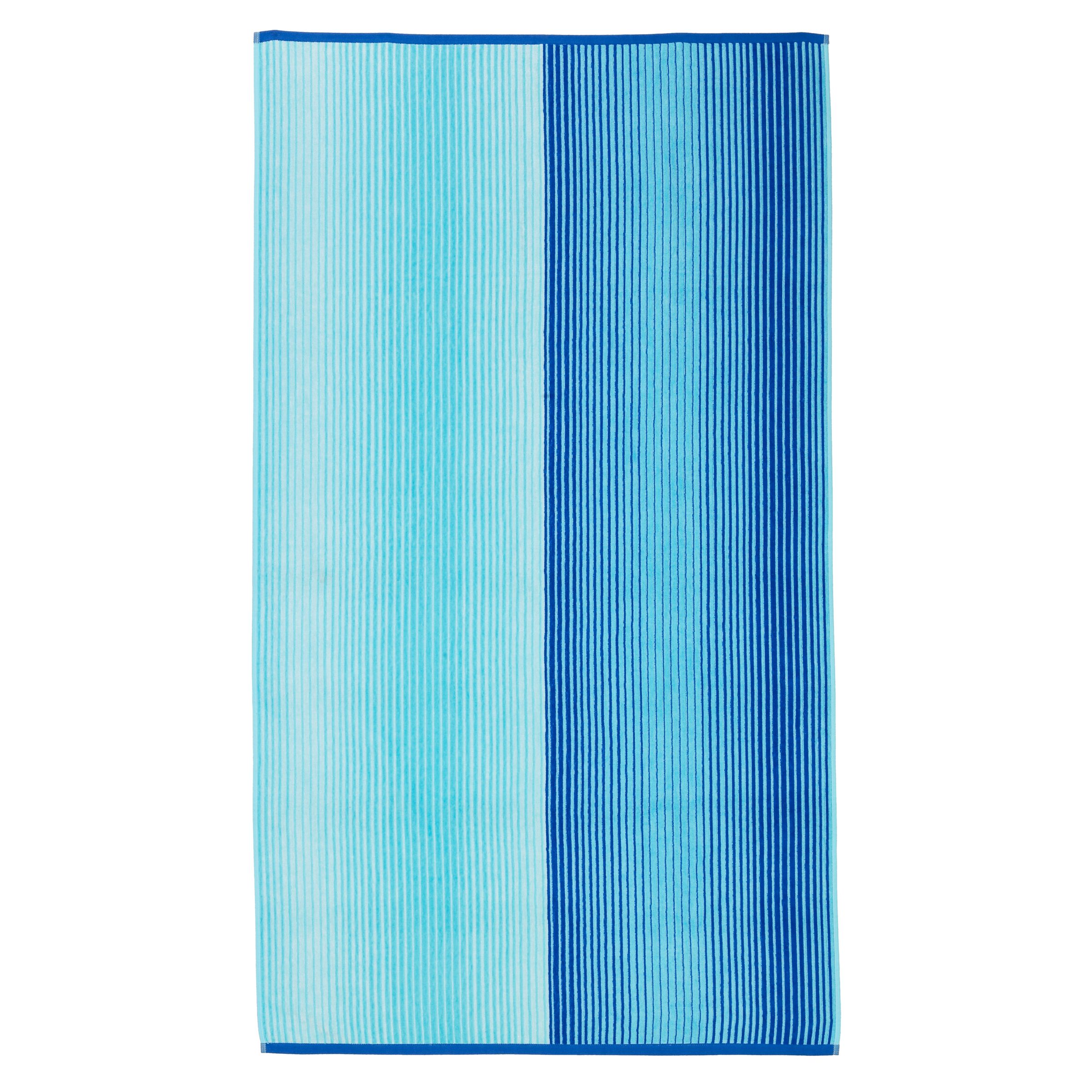 John Lewis Ombre Beach Towel, Blue