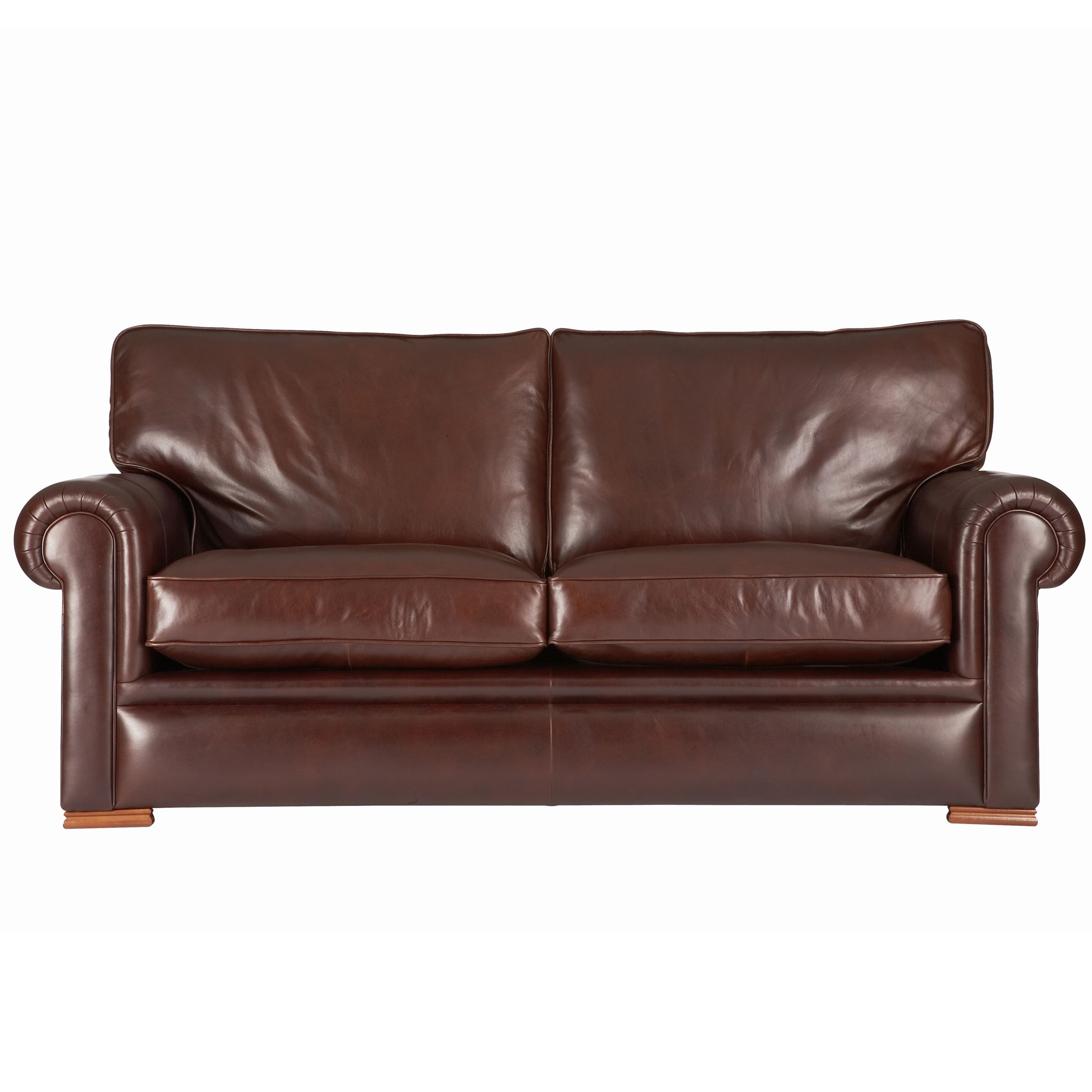 John Lewis Romsey Large Leather Sofa, Murano