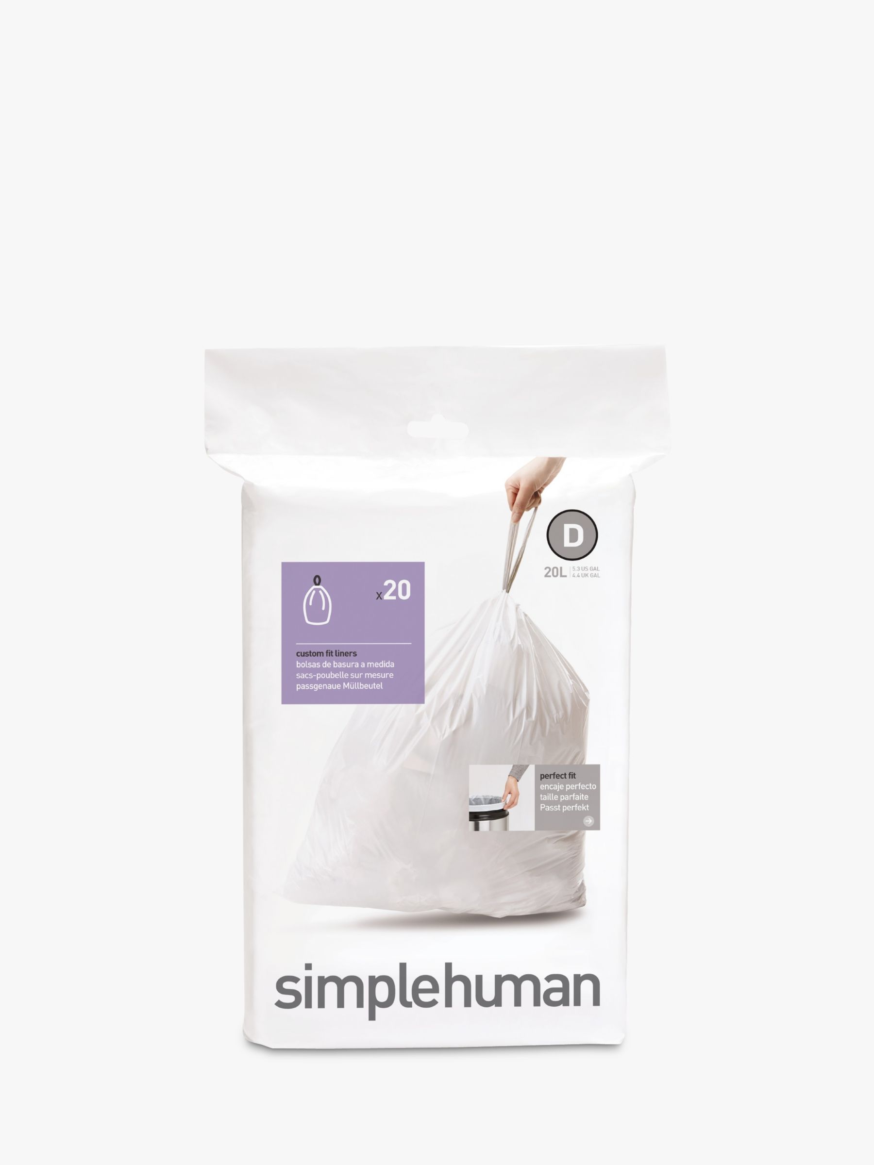 simplehuman Bin Liners, Size D