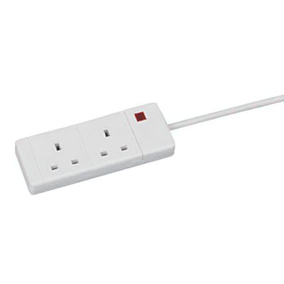 John Lewis 2 Gang Extension Lead, 4 Metre