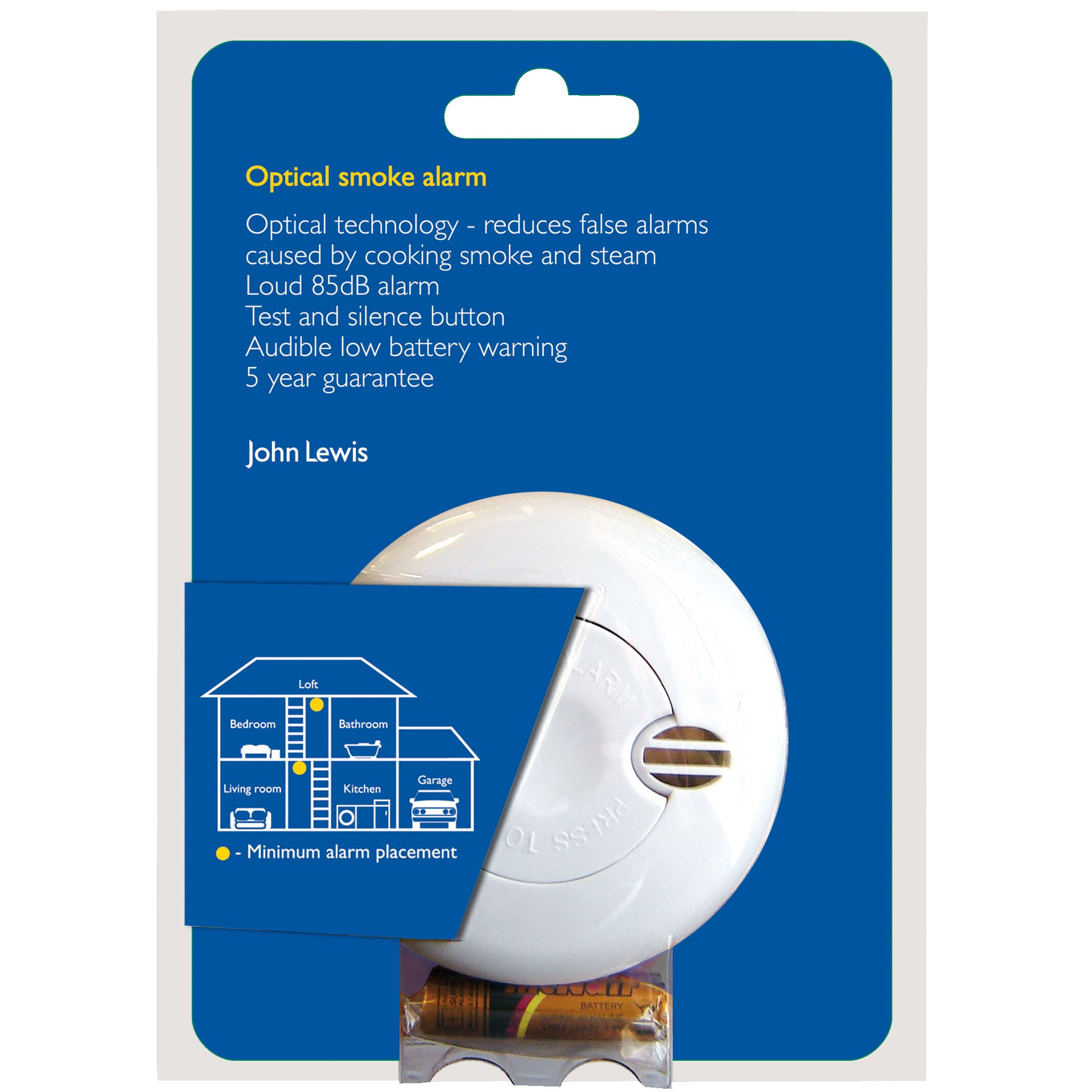 John Lewis SA700JL Optical Smoke Alarm