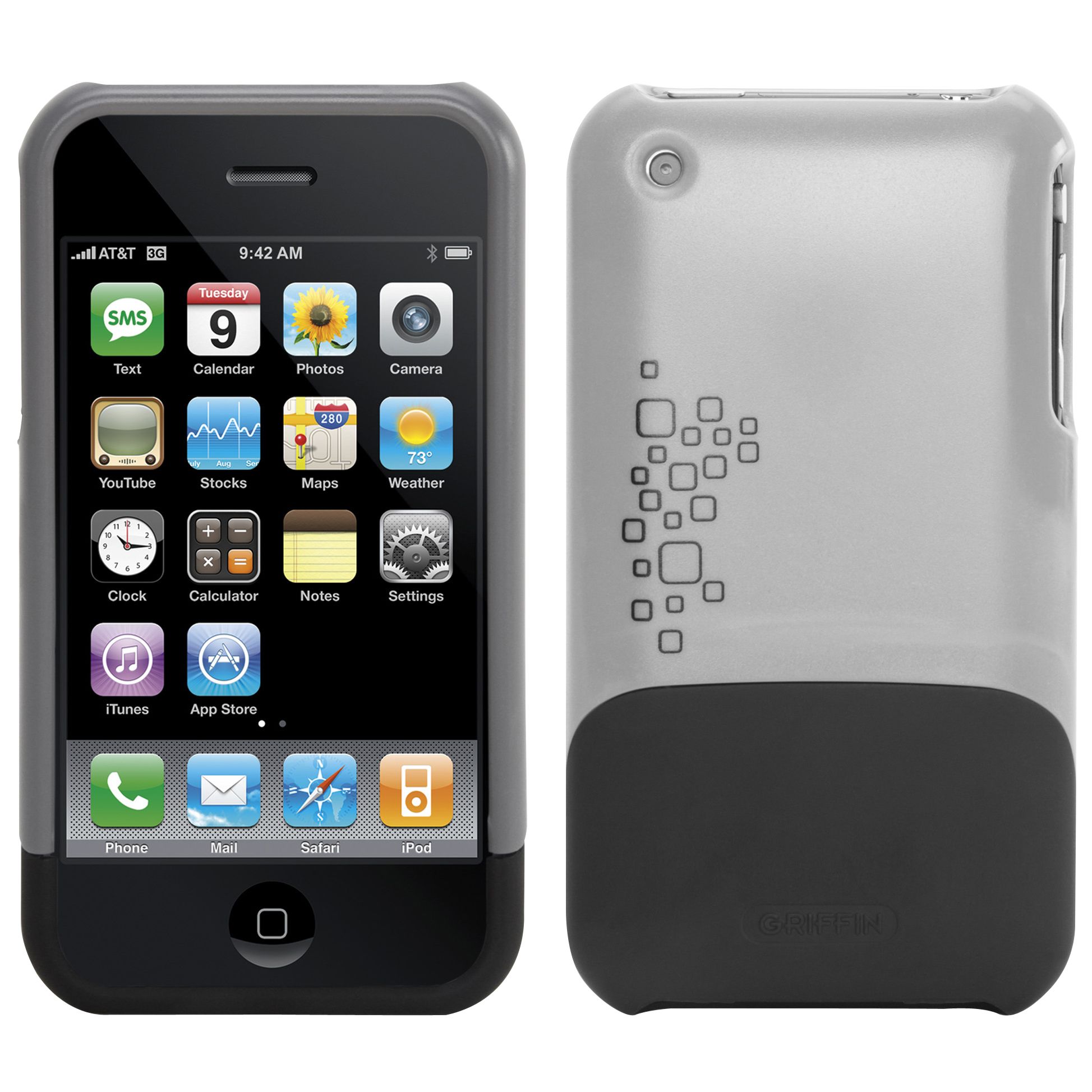 Griffin Nu Form With EasyDock For iPhone- Black (3rd Generation)