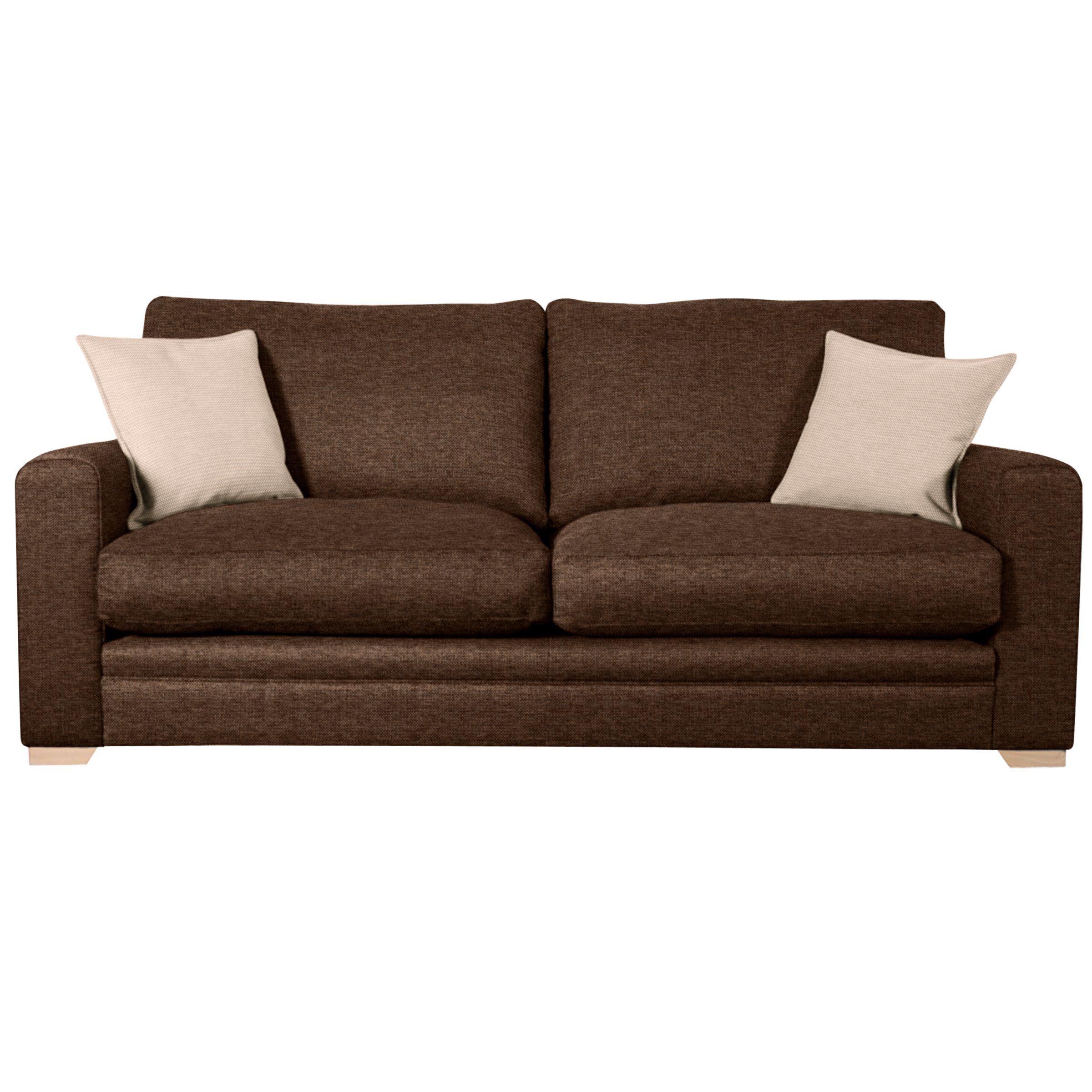 John Lewis Umbria Large Sofa, Cocoa