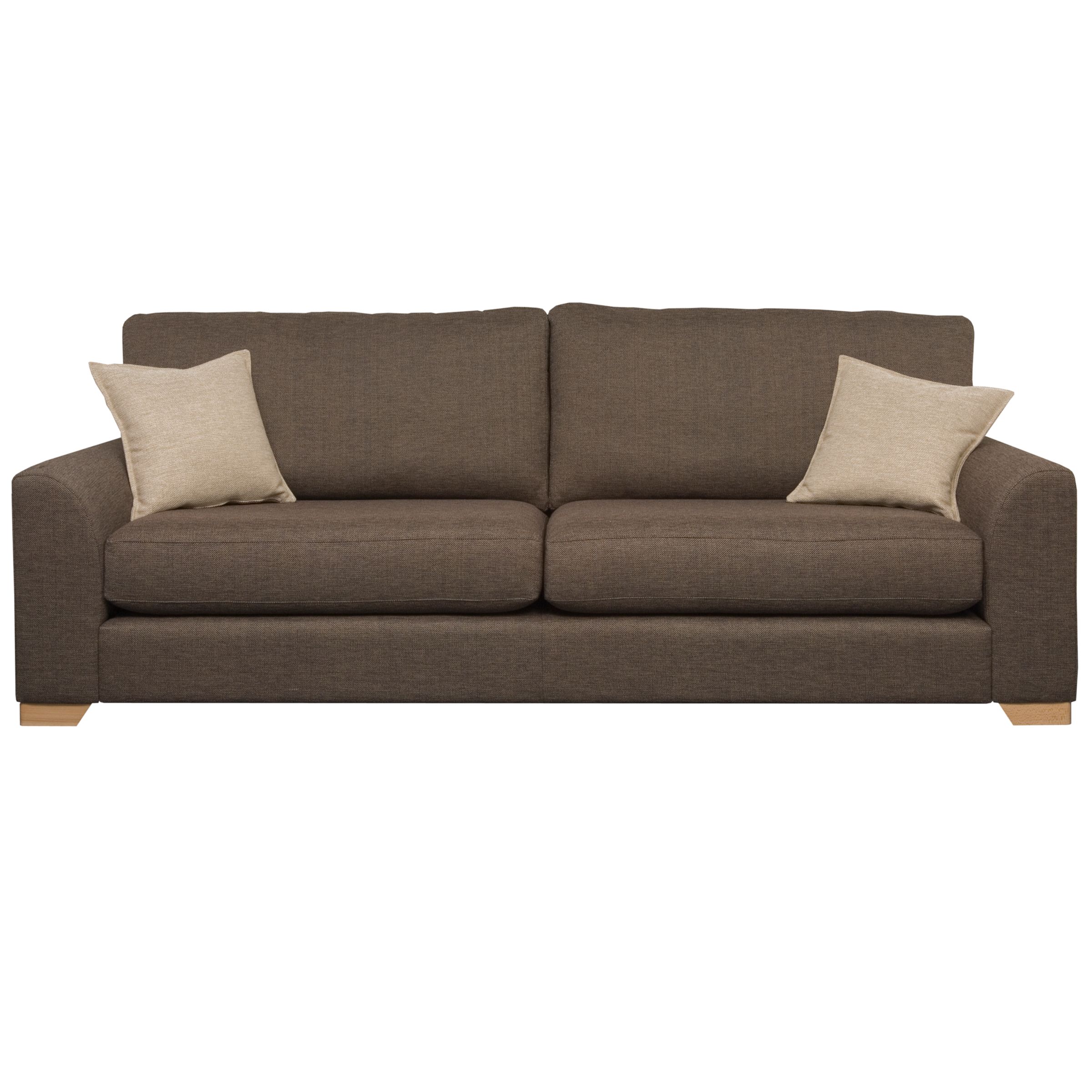 John Lewis Trieste Large Sofa, Cocoa