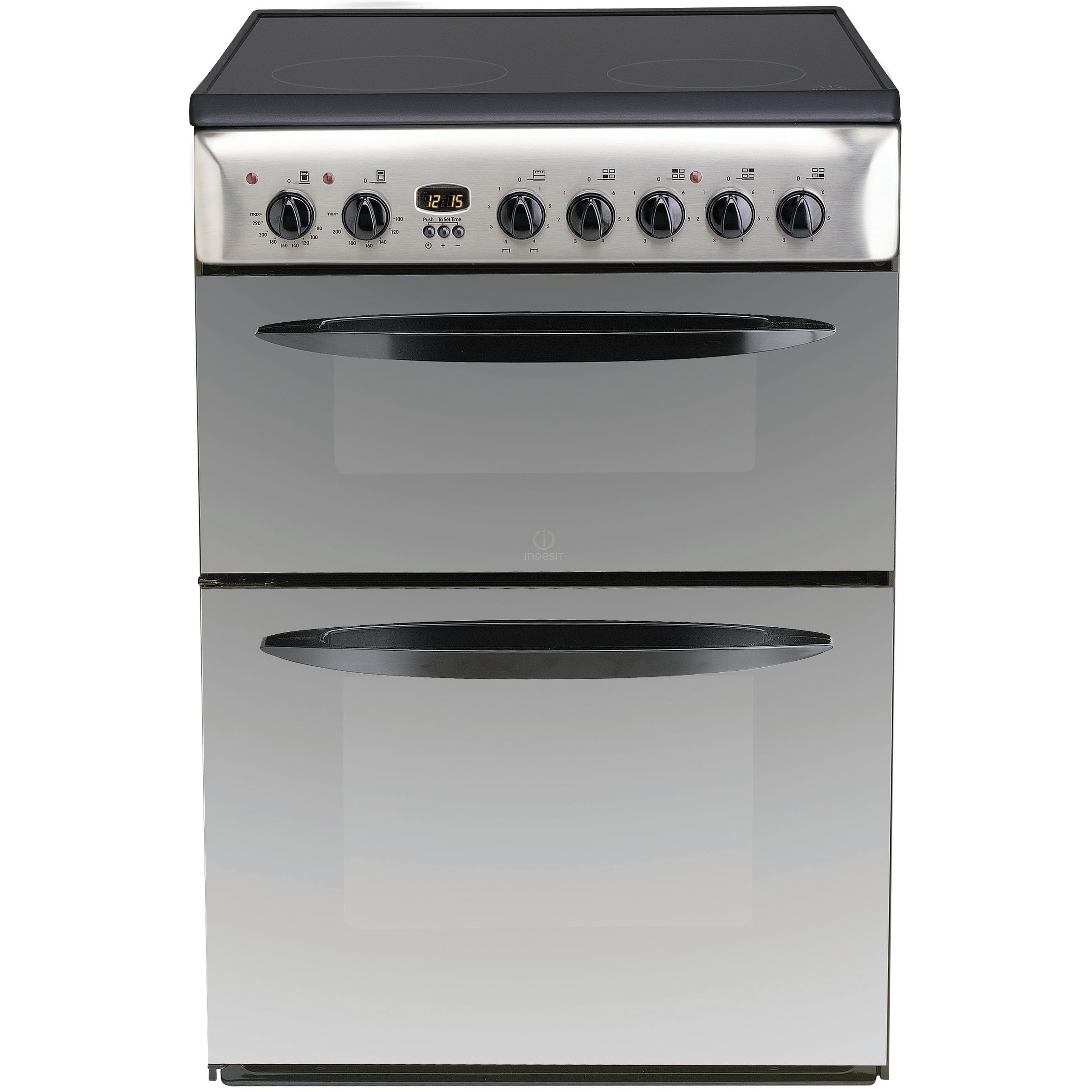 Indesit KD6C35M Electric Cooker Moonstone Silver