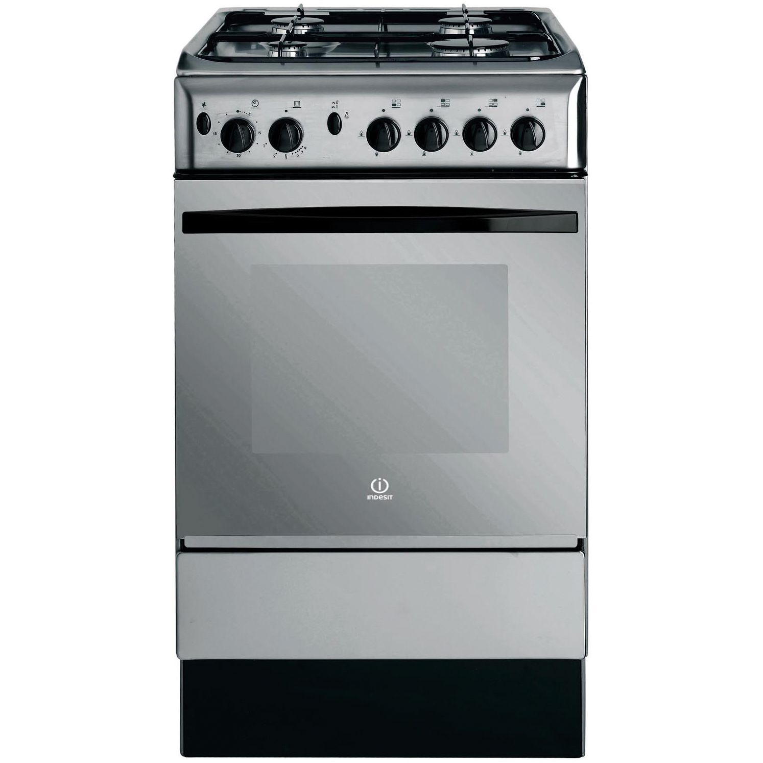 Indesit K3G21SXIR Gas Cooker, Stainless Steel at John Lewis