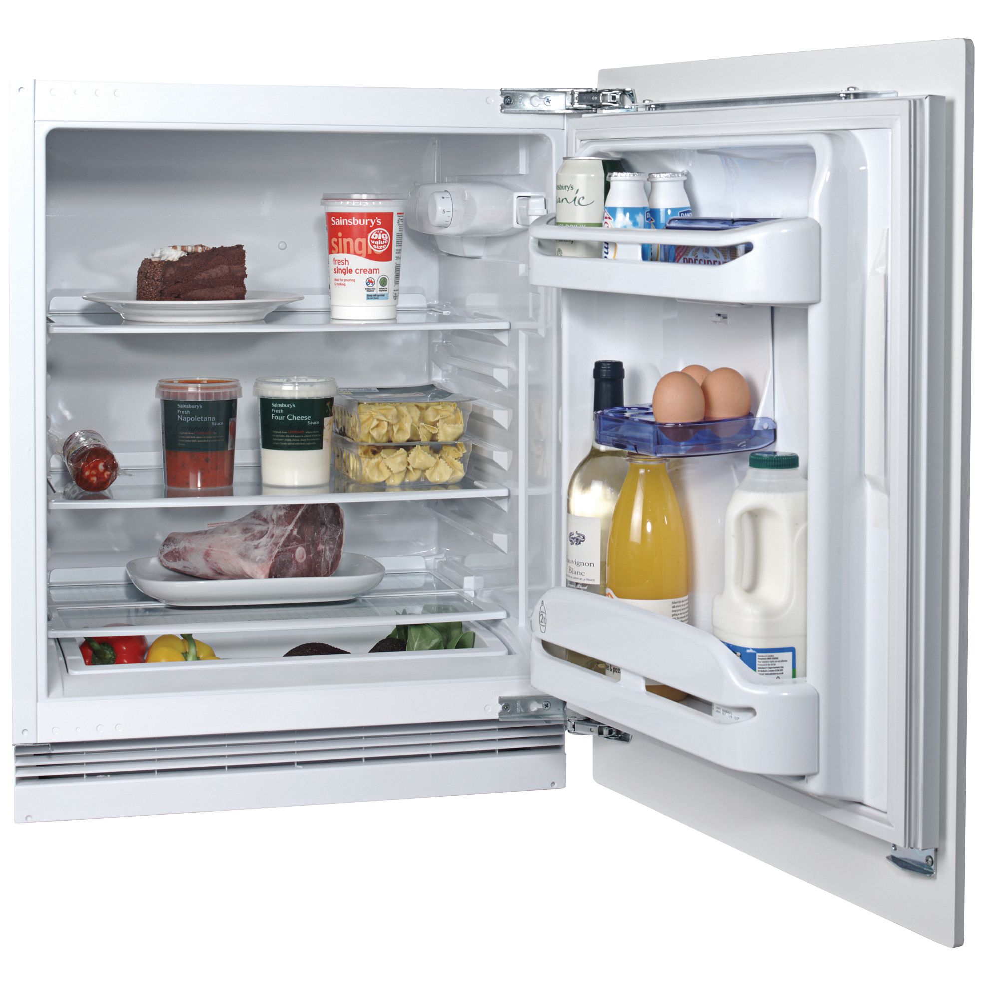 Hotpoint HUL162I Integrated Larder Fridge, White at John Lewis