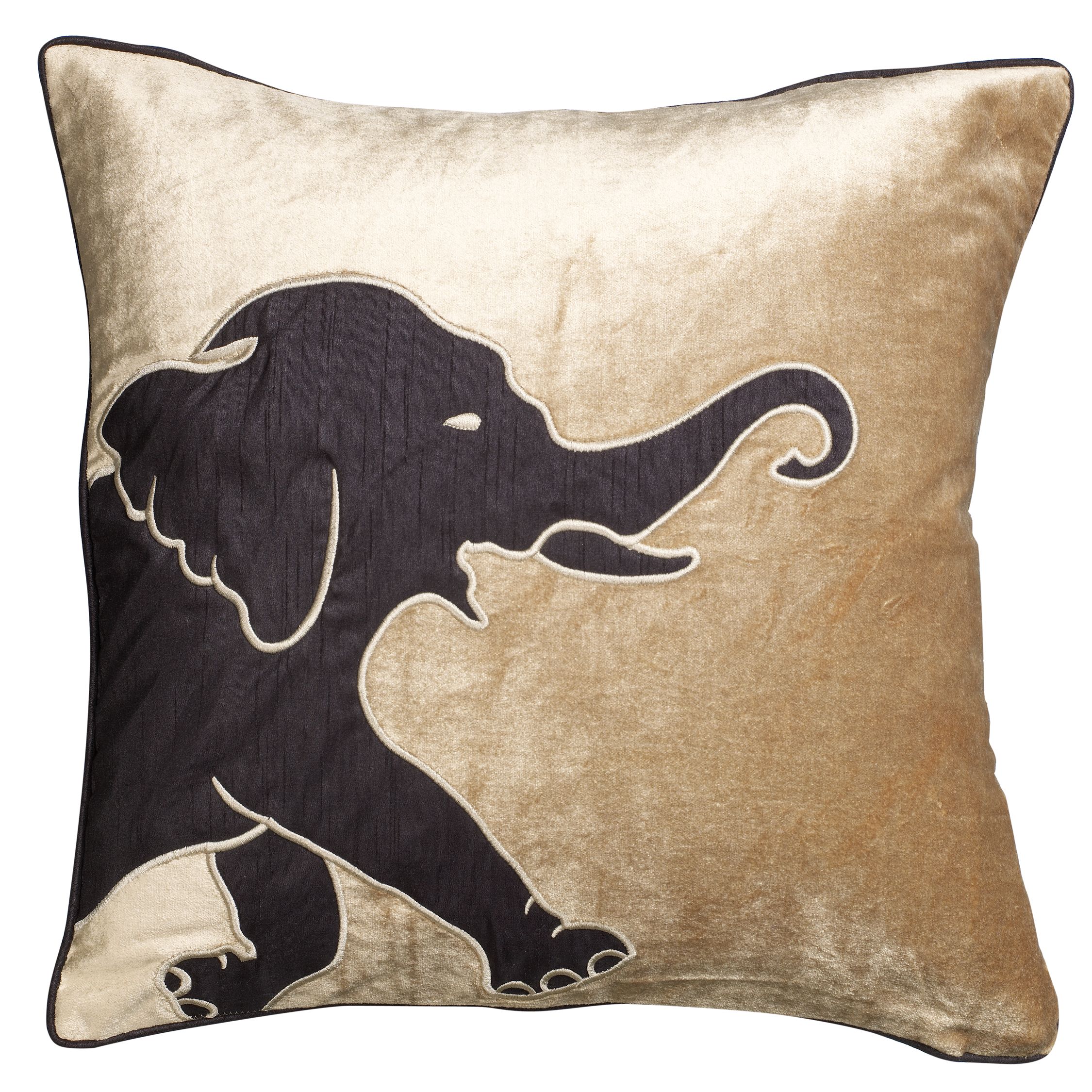 Andrew Martin Jumbo Cushion Gold Black