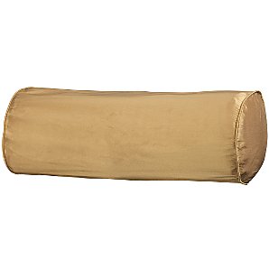 Silk Bolster Cushion, Camel, One size