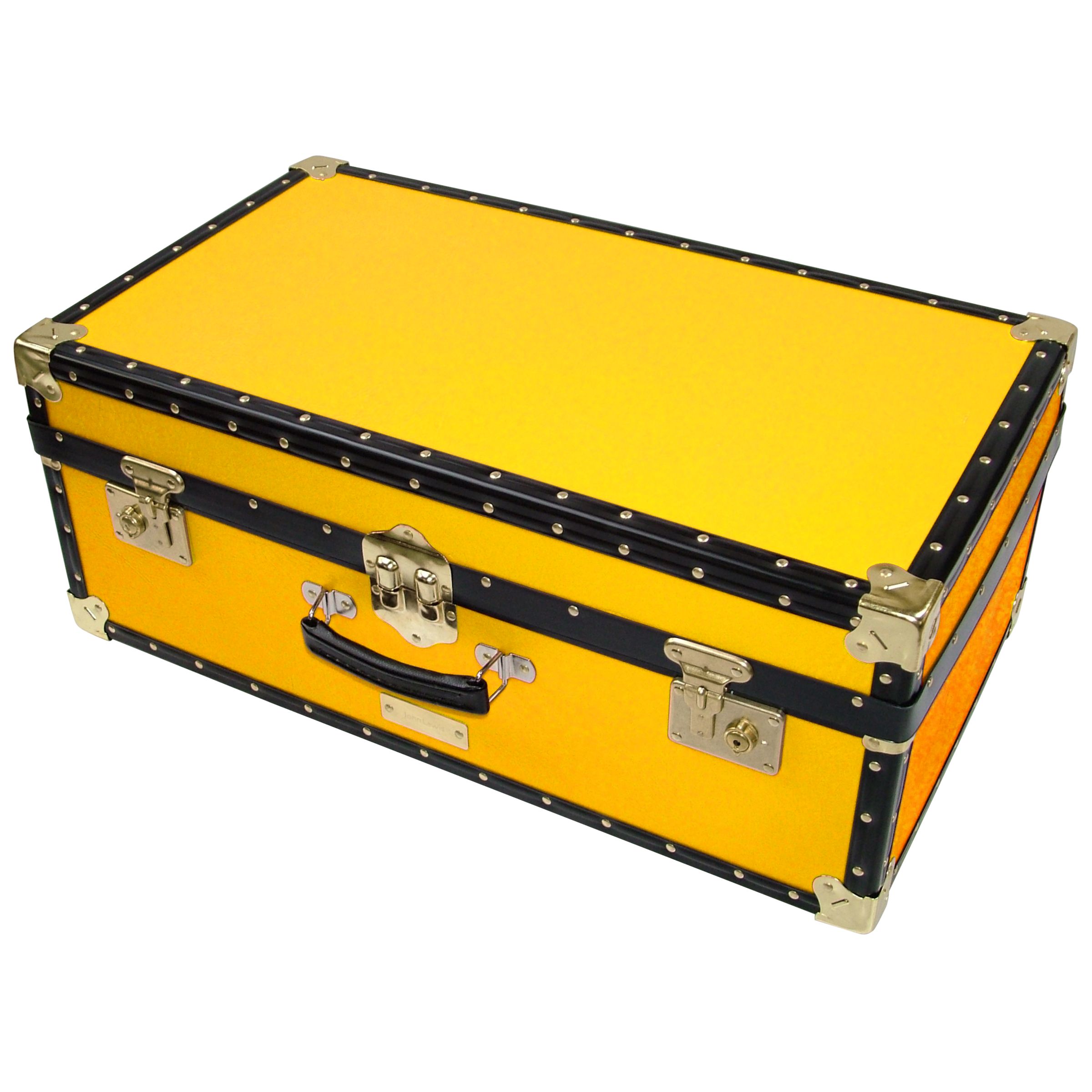 John Lewis Traditional Attache Trunk, Yellow at John Lewis