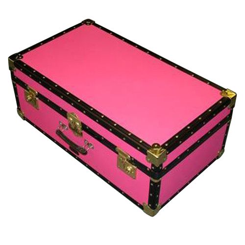 John Lewis Traditional Hand Trunk, Pink at John Lewis