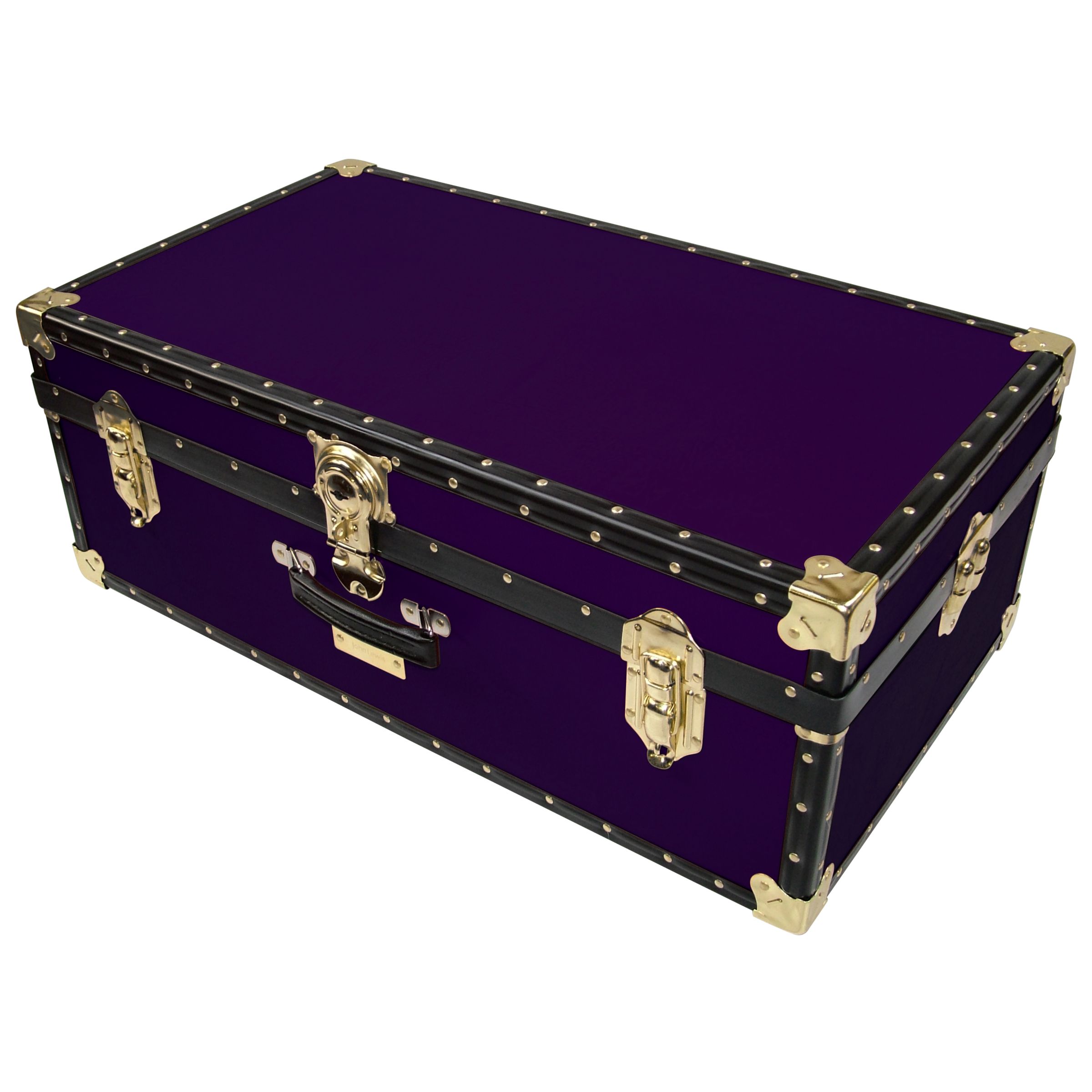 John Lewis Traditional Hand Trunk, Purple