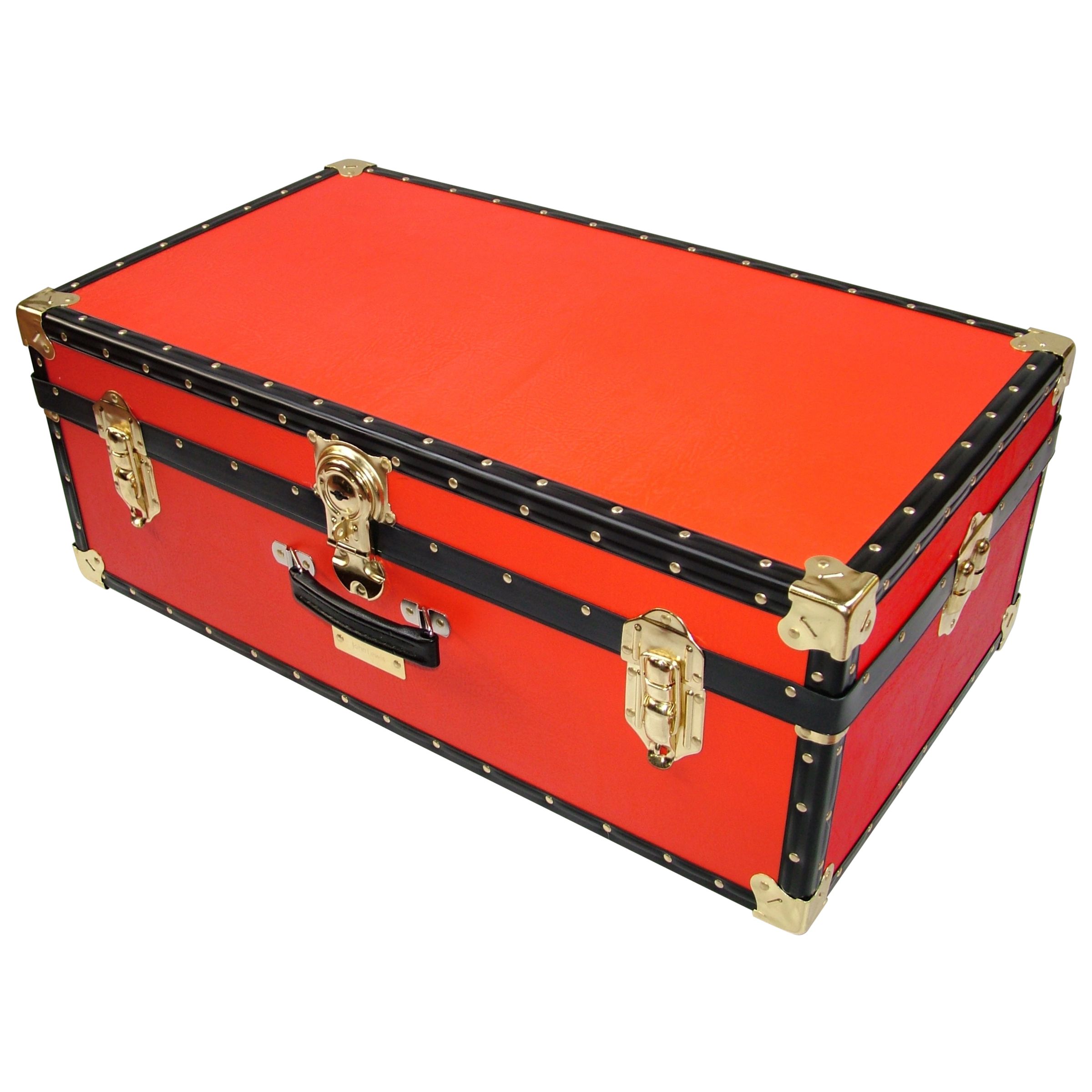 John Lewis Traditional Hand Trunk, Red at John Lewis