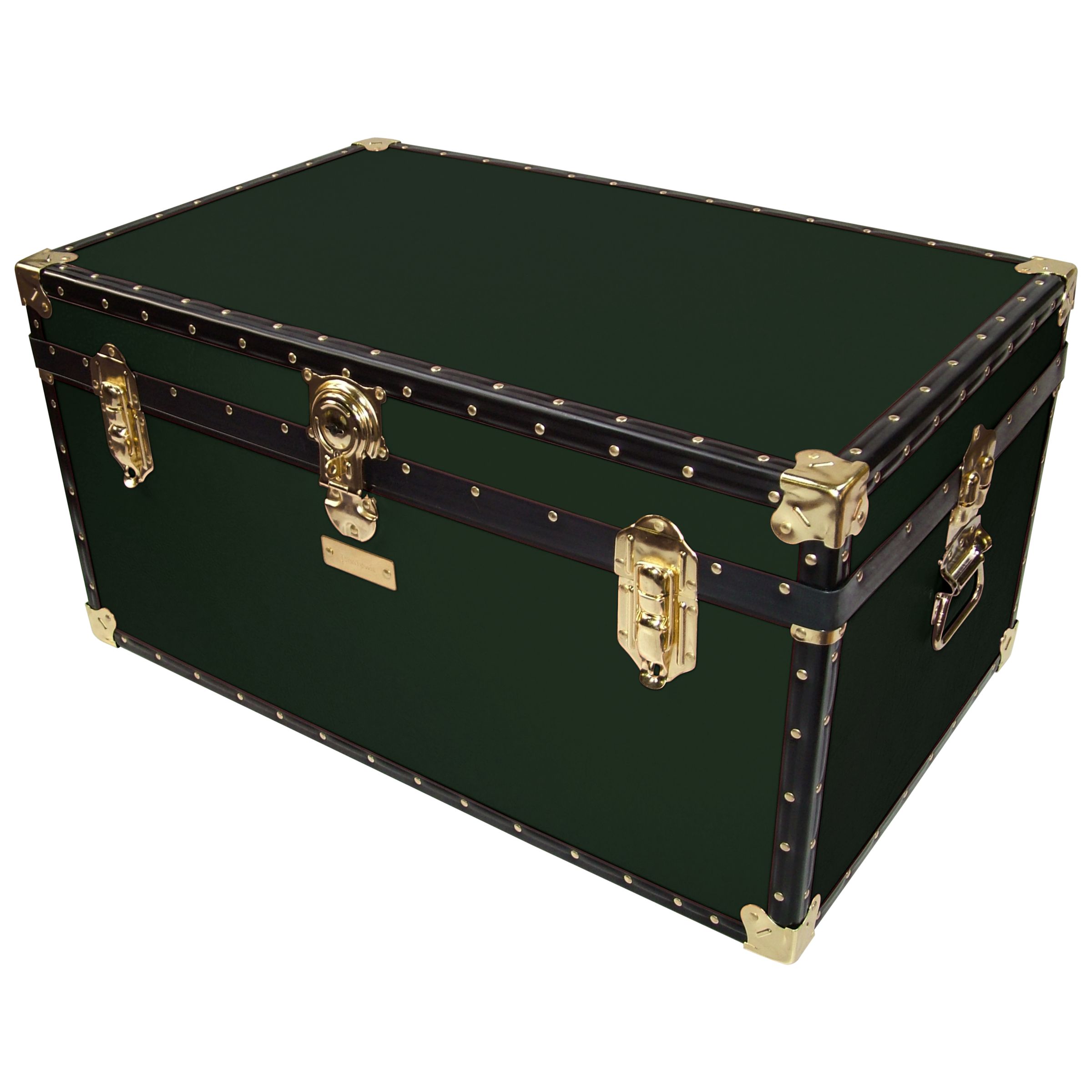 John Lewis Traditional Storer Trunk, Green at John Lewis