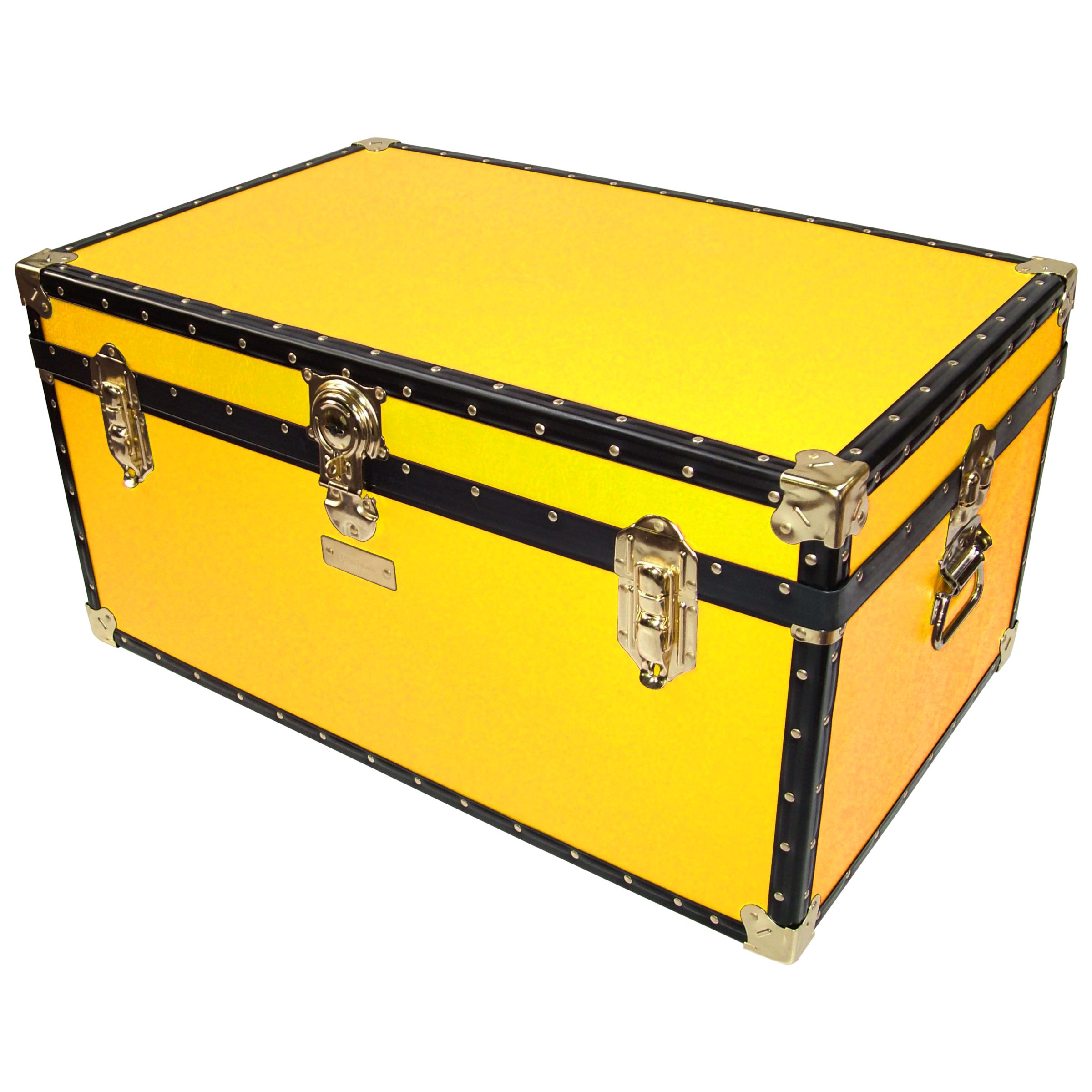 John Lewis Traditional Storer Trunk, Yellow at John Lewis