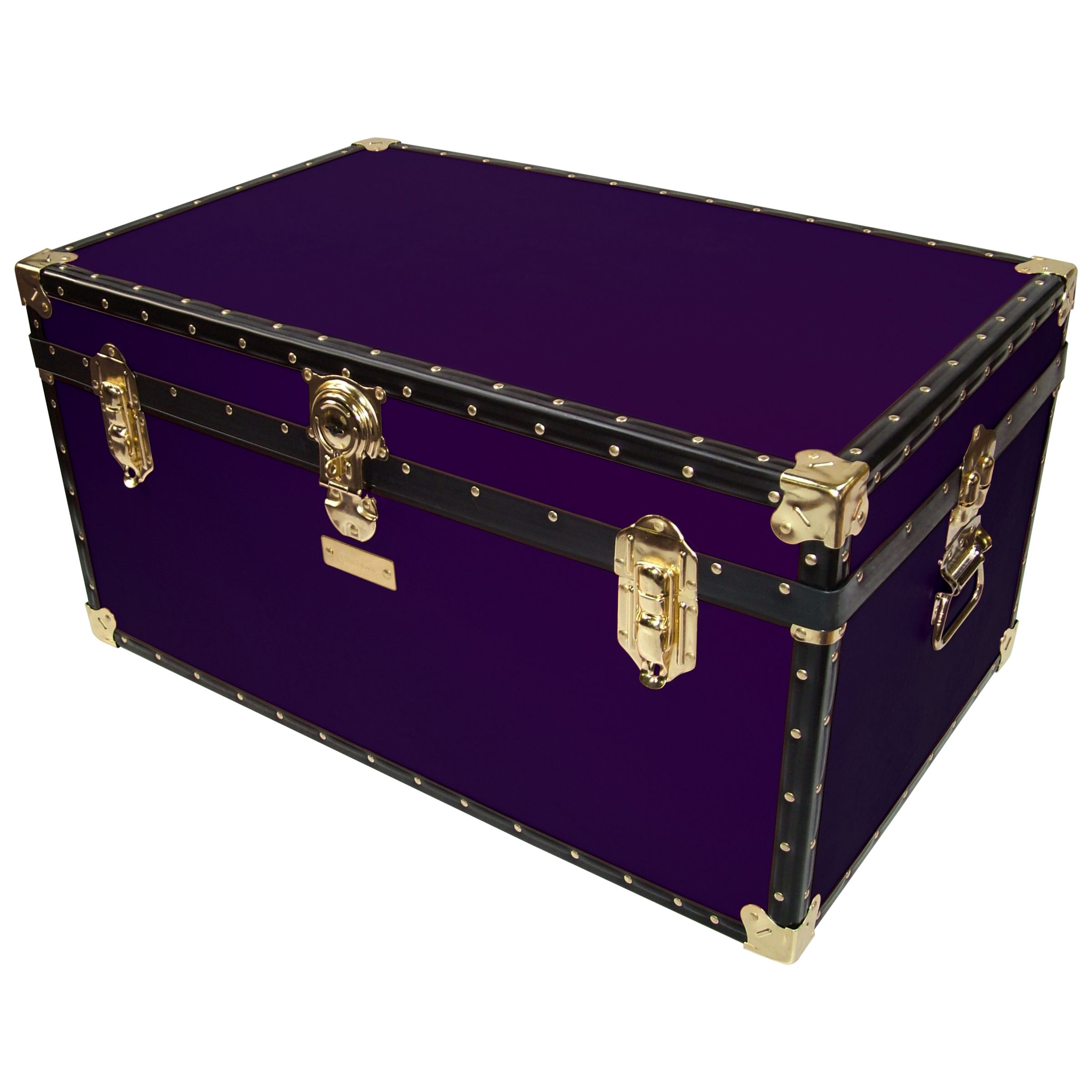 John Lewis Traditional Storer Trunk, Purple at John Lewis