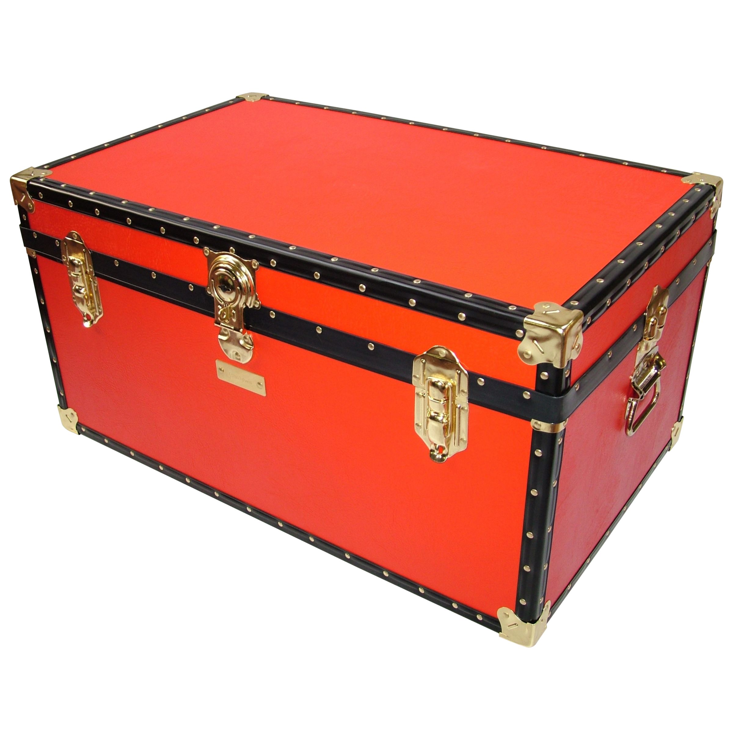 John Lewis Traditional Storer Trunk, Red at John Lewis