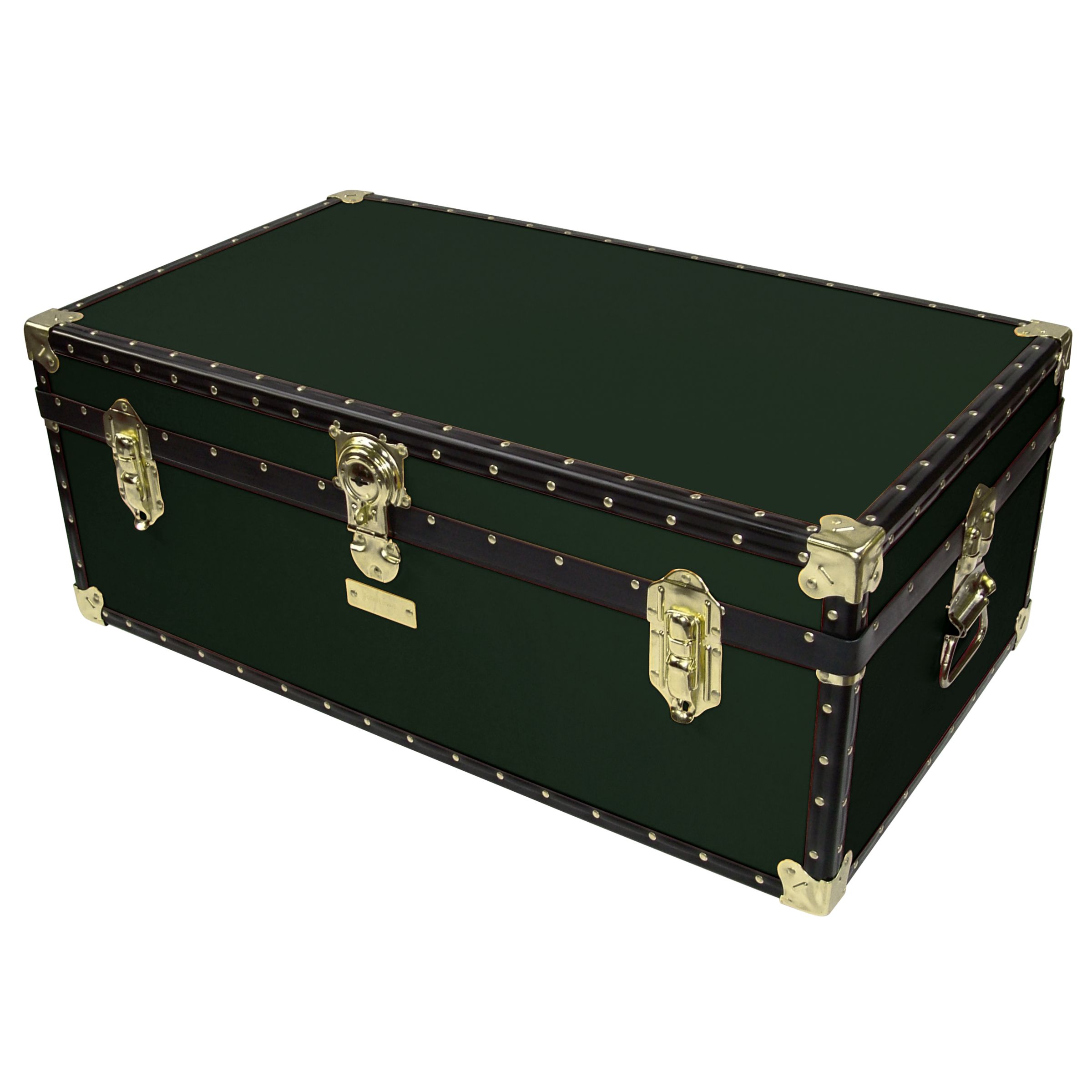 John Lewis Traditional Steamer Trunk, Green at John Lewis