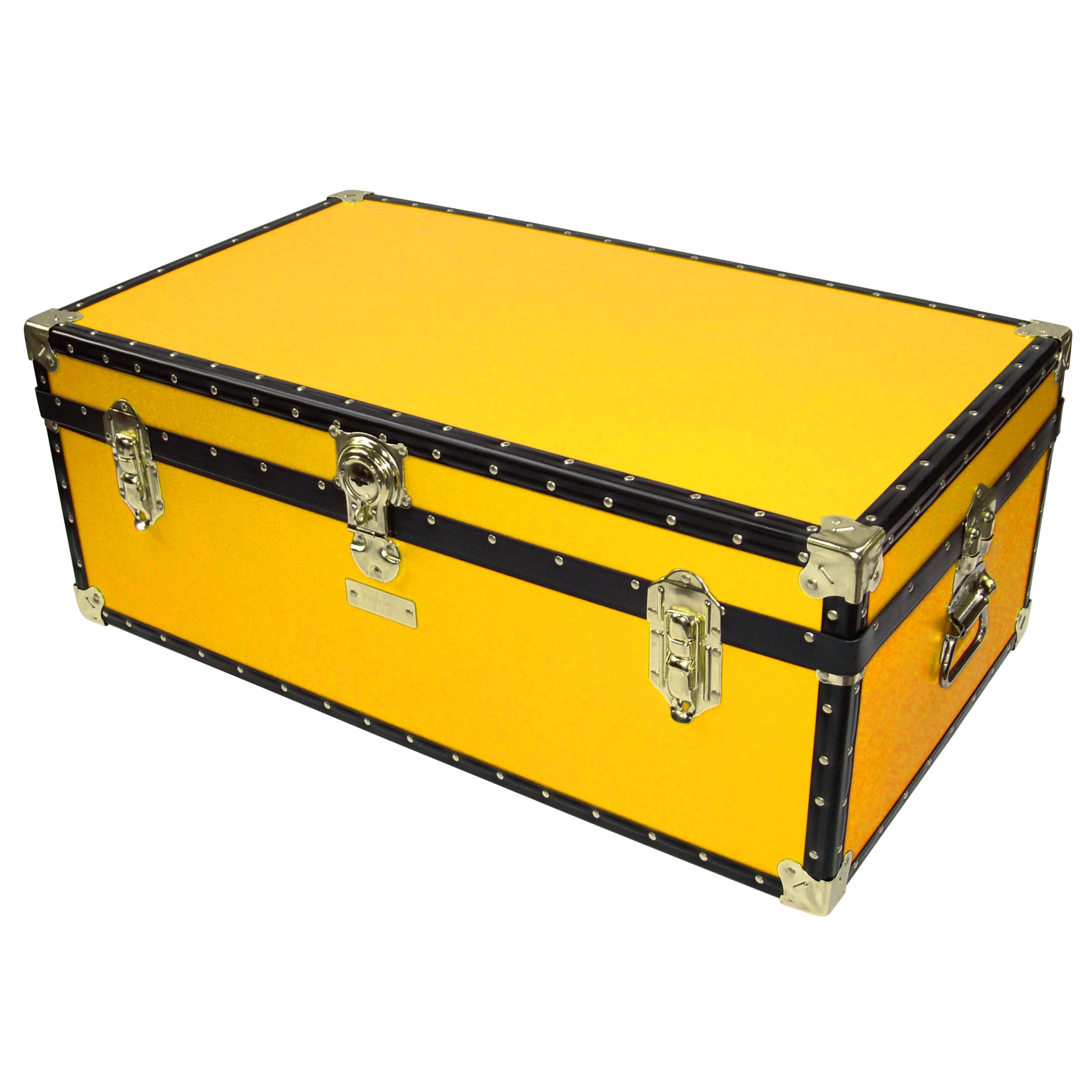 John Lewis Traditional Steamer Trunk, Yellow at John Lewis