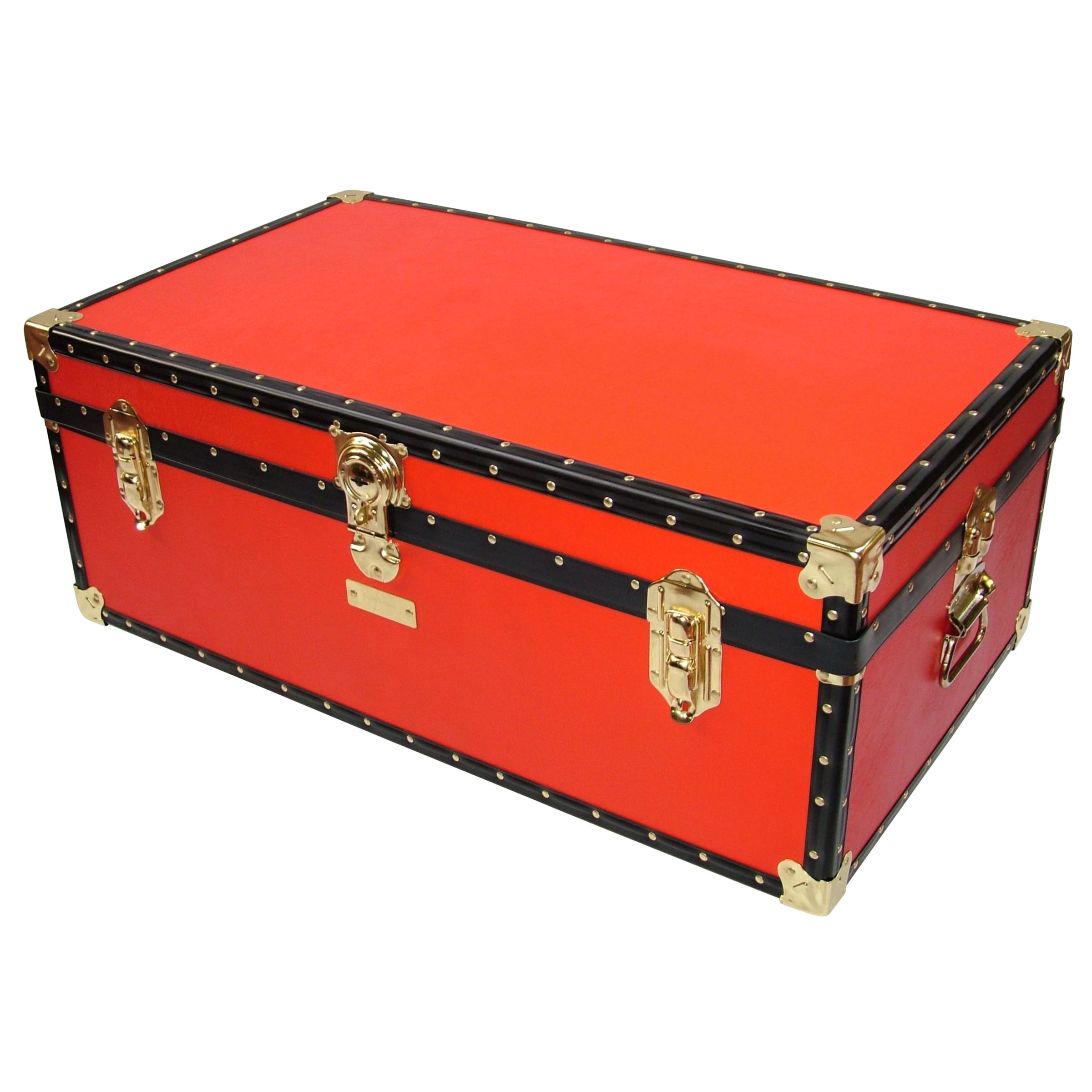 John Lewis Traditional Steamer Trunk, Red at John Lewis