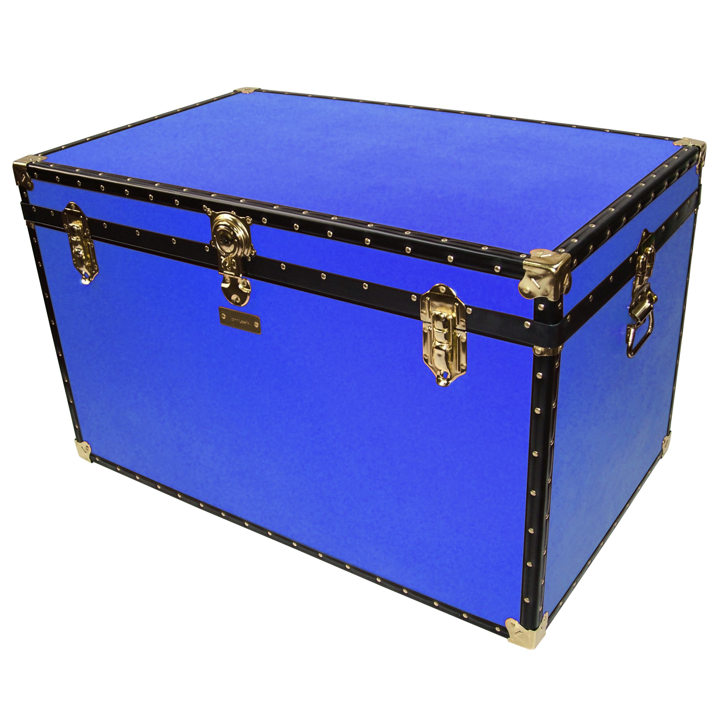 John Lewis Traditional King Trunk, Royal Blue at John Lewis