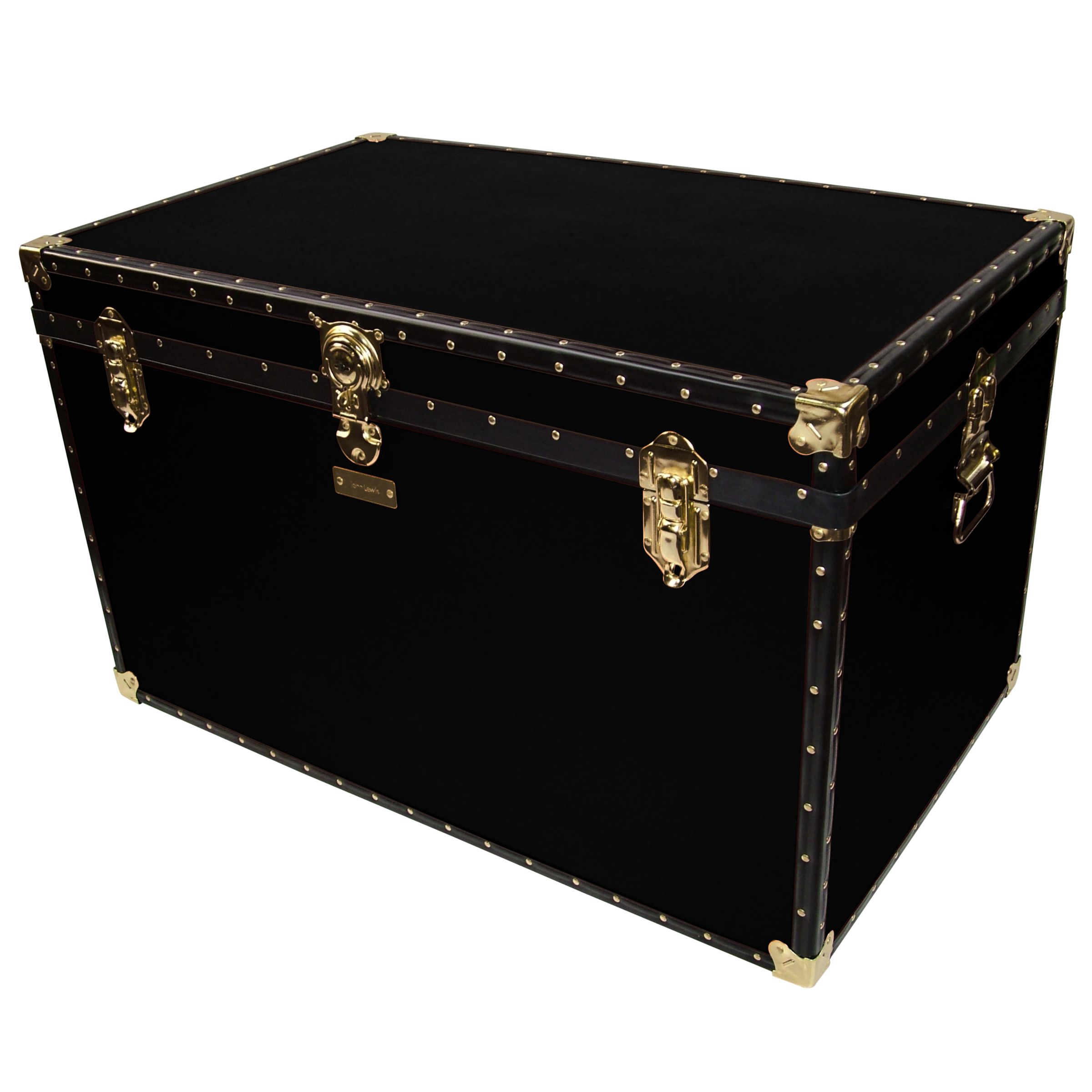 John Lewis Traditional King Trunk, Black at John Lewis