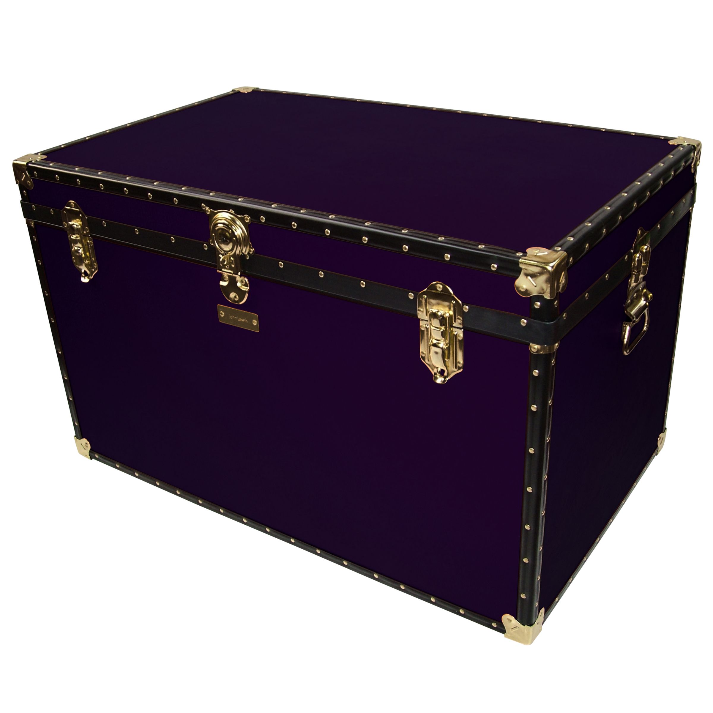 John Lewis Traditional King Trunk, Purple at John Lewis