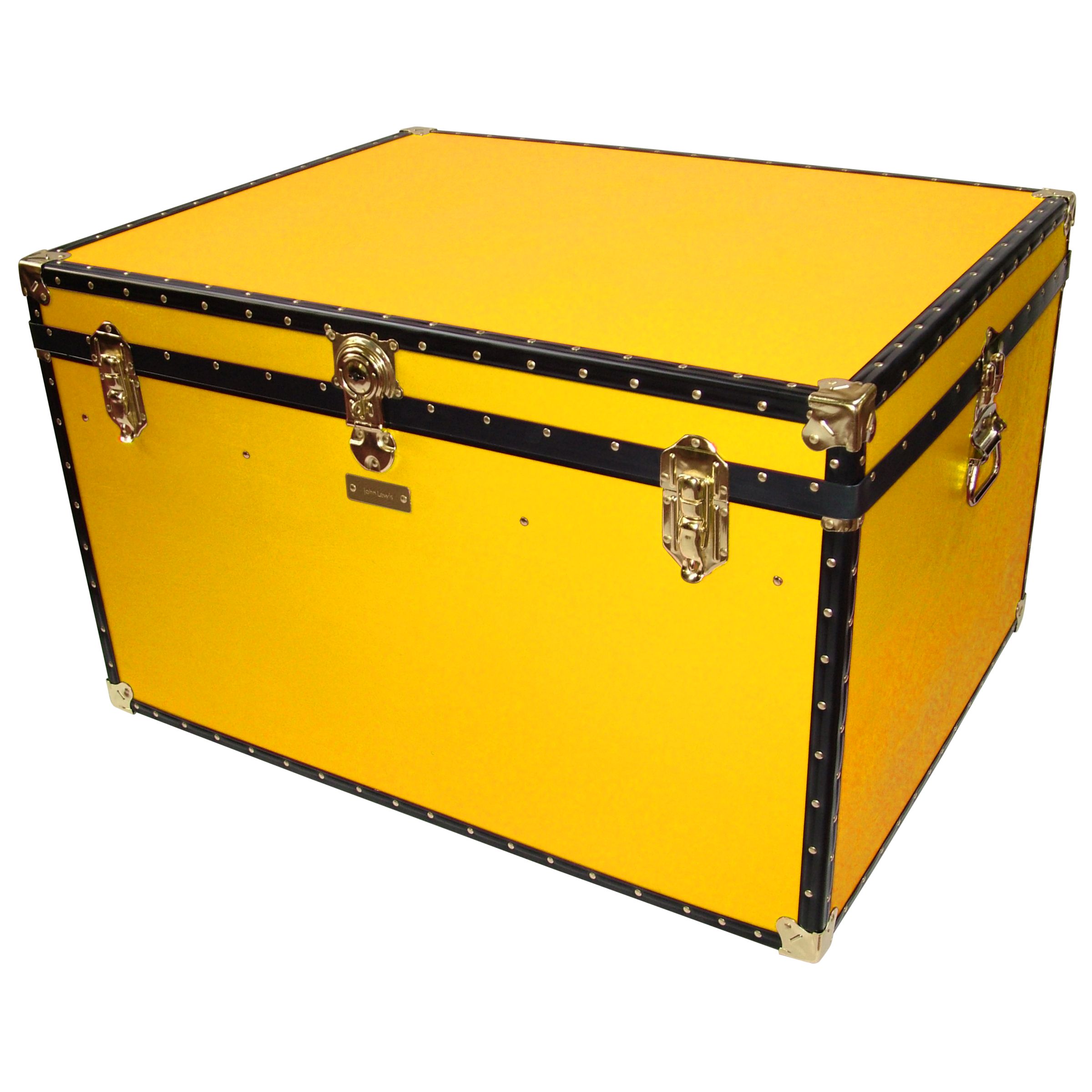 John Lewis Traditional Jumbo Trunk, Yellow at John Lewis