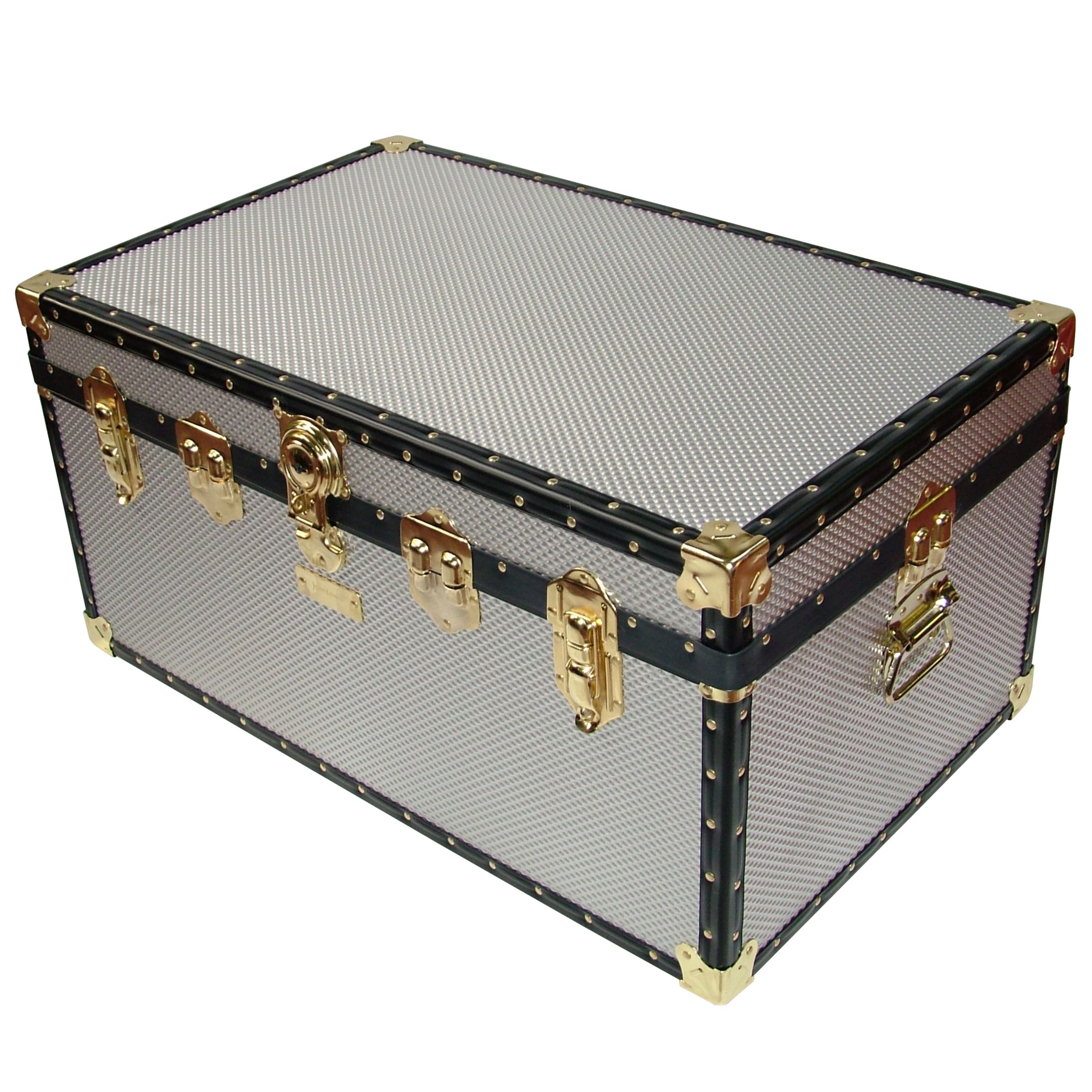 John Lewis Diamond Embossed Aluminium Storer Trunk at John Lewis