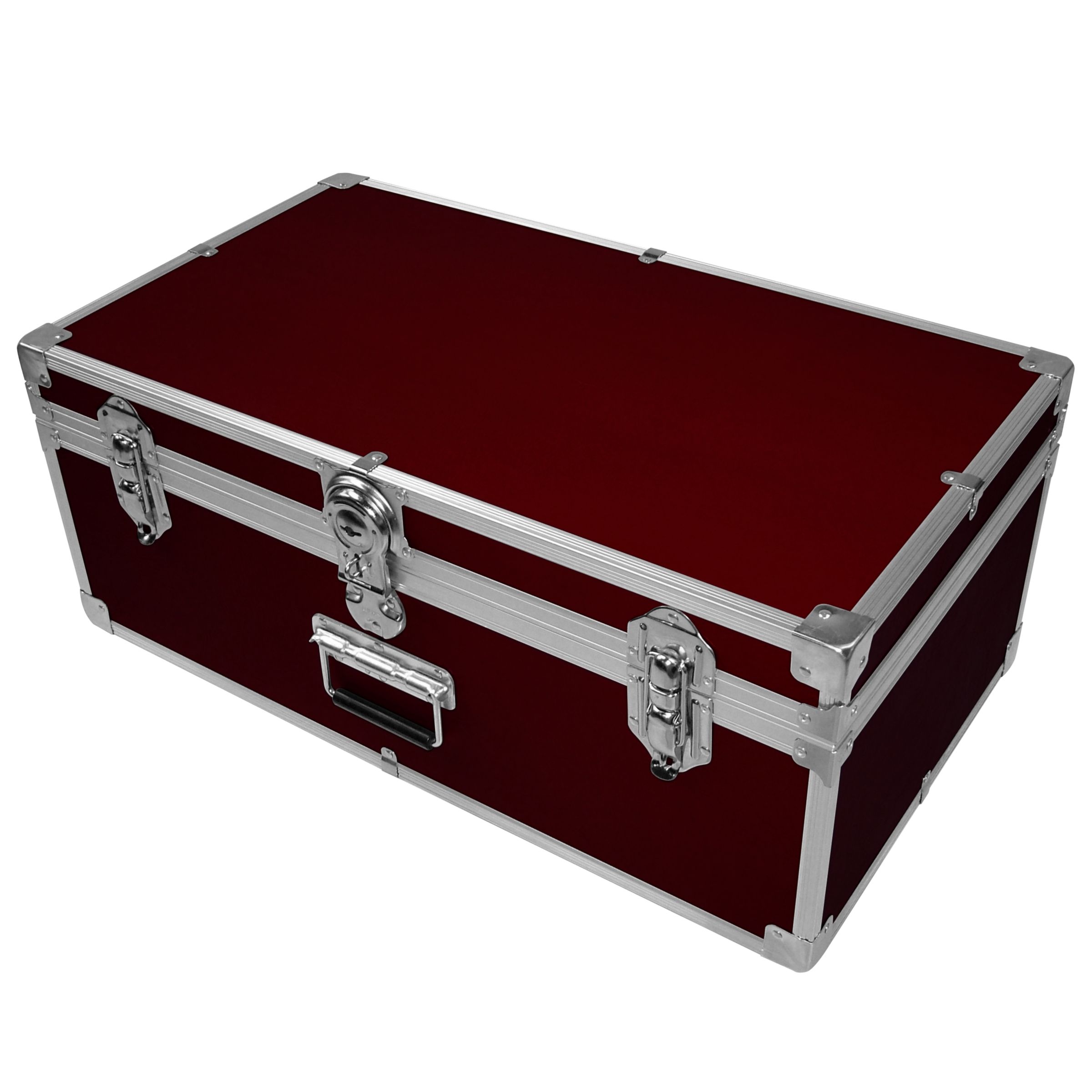 John Lewis Fortified Attache Trunk, Burgundy at JohnLewis