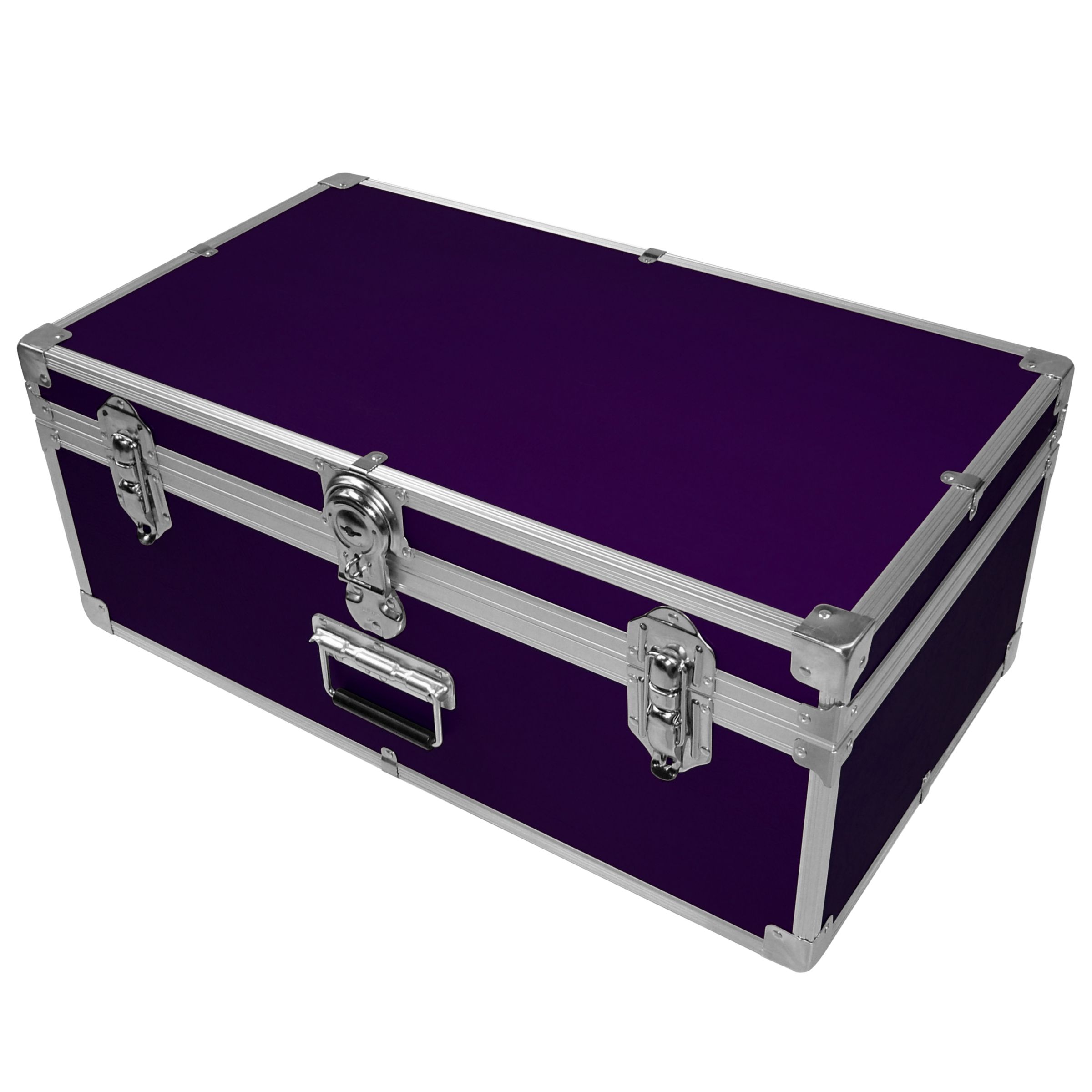 John Lewis Fortified Attache Trunk, Purple at JohnLewis